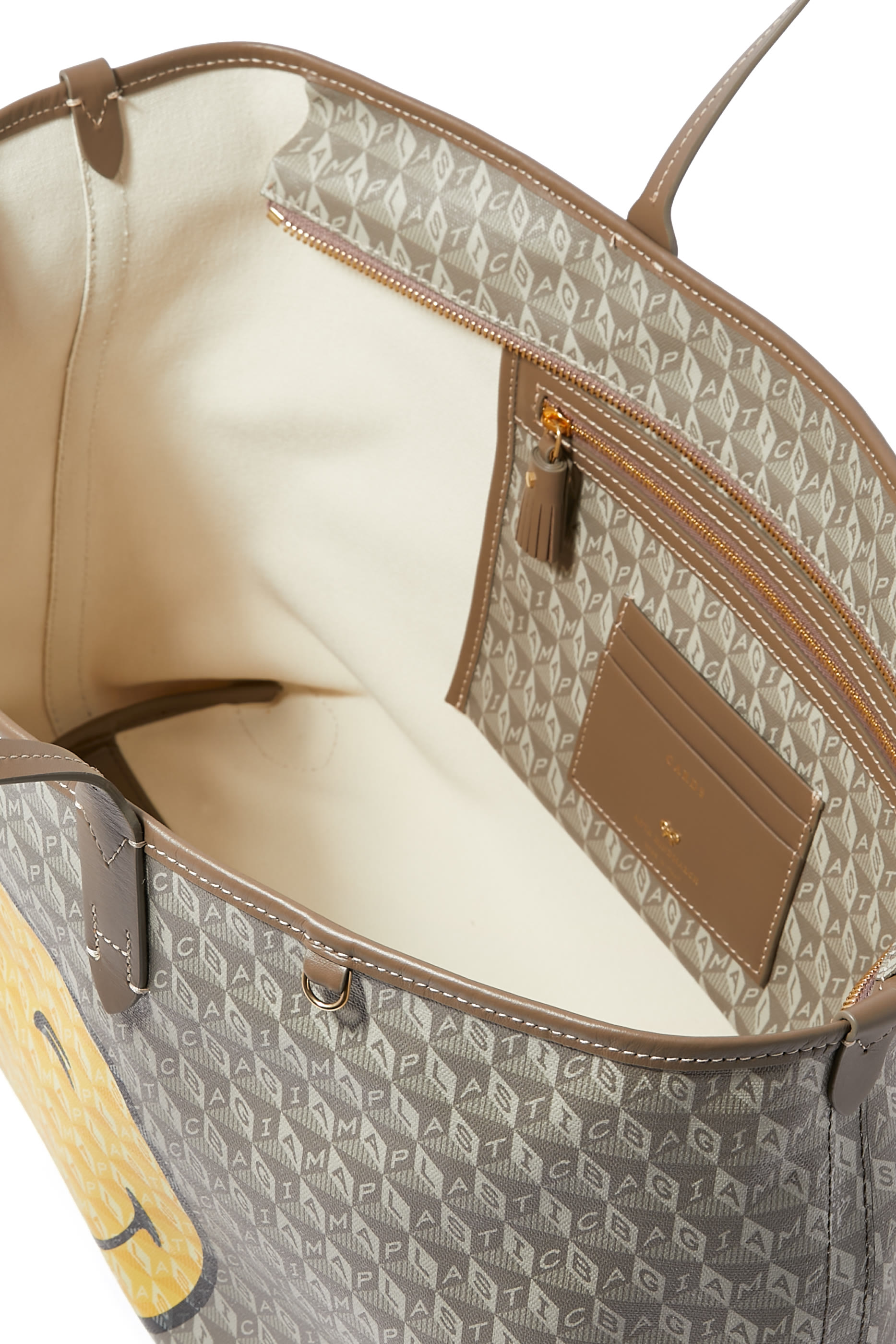 I am a Plastic Bag Wink Zipped Tote Bag