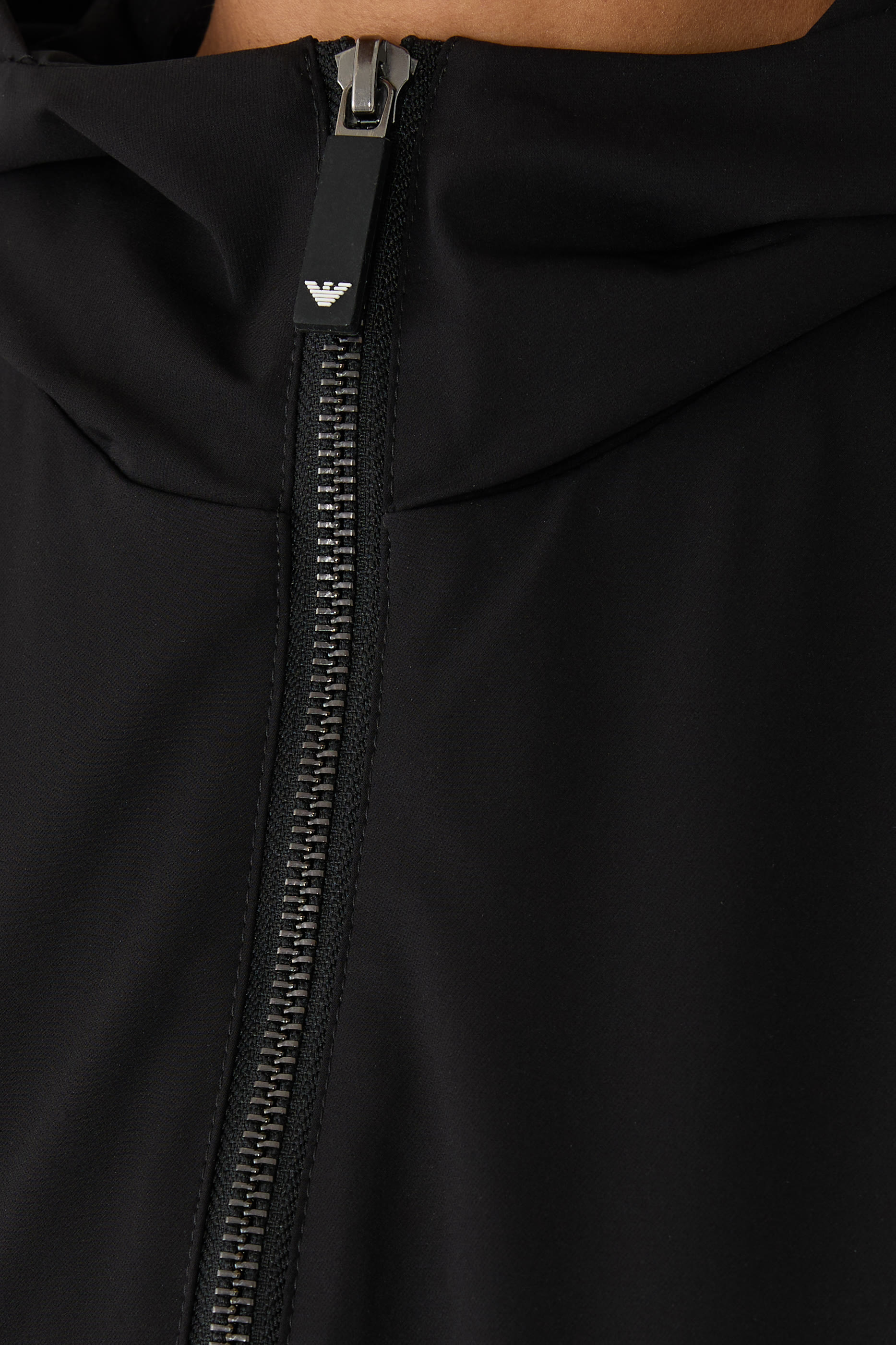 Longline Full-Zip Hooded Jacket