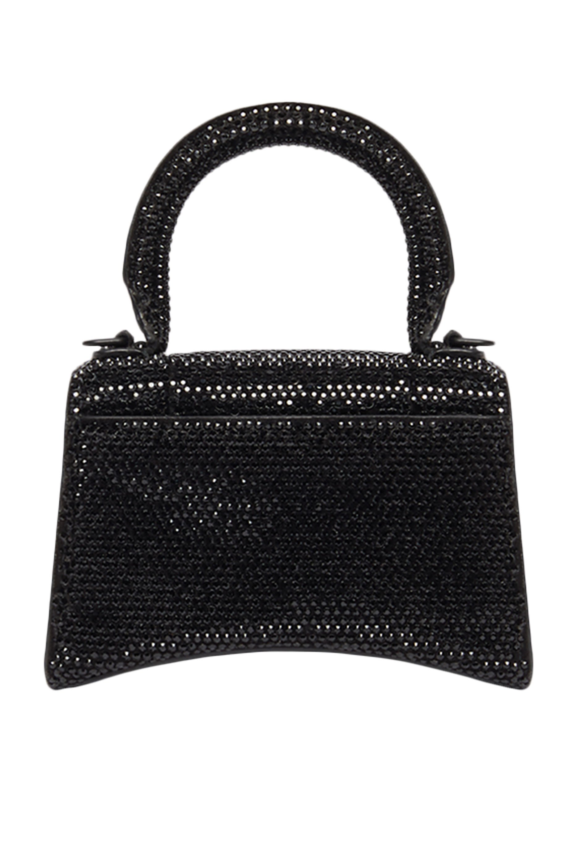 Hourglass Mini Bag With Chain And Rhinestones