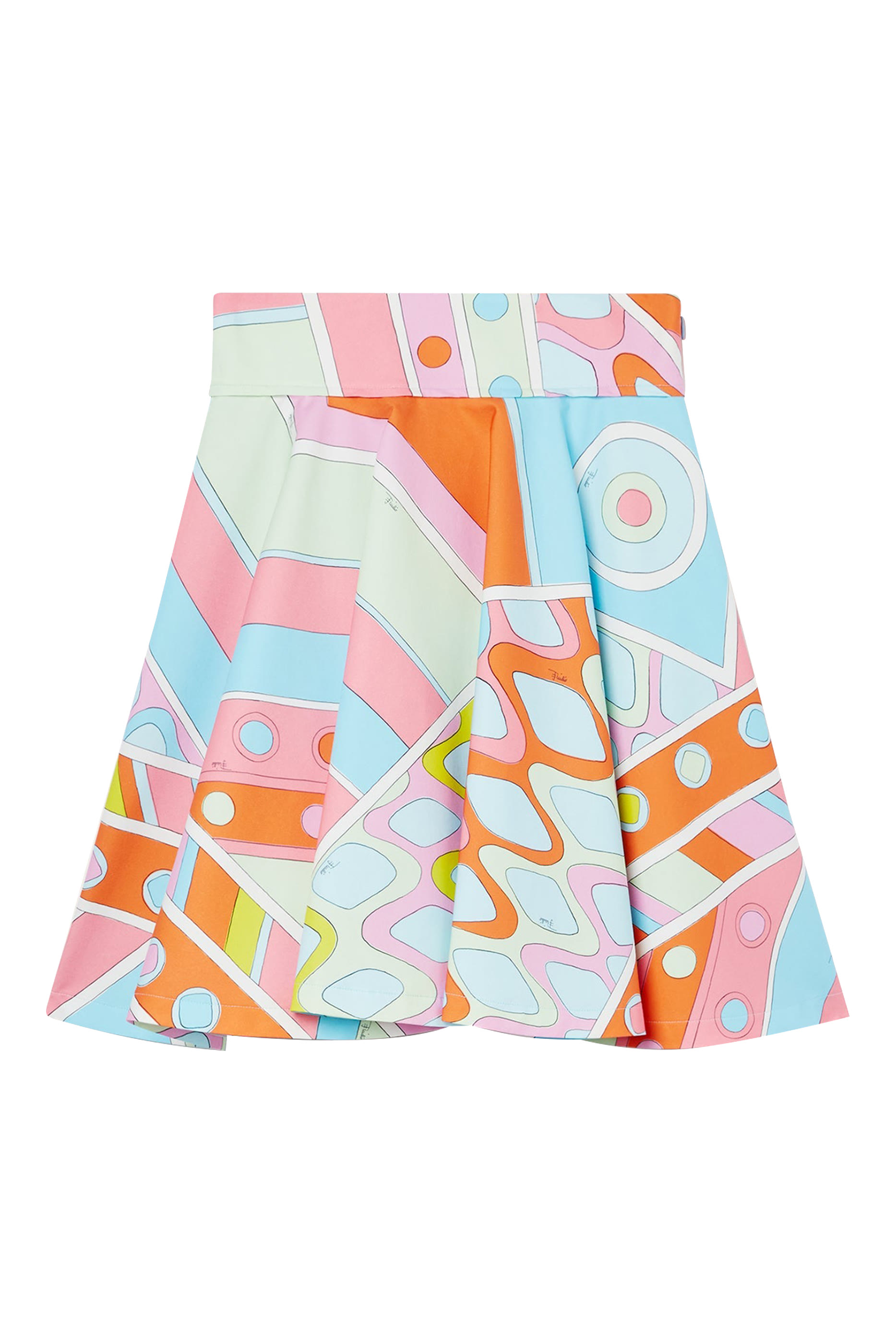 Vivara-Print Cotton Mini Skirt