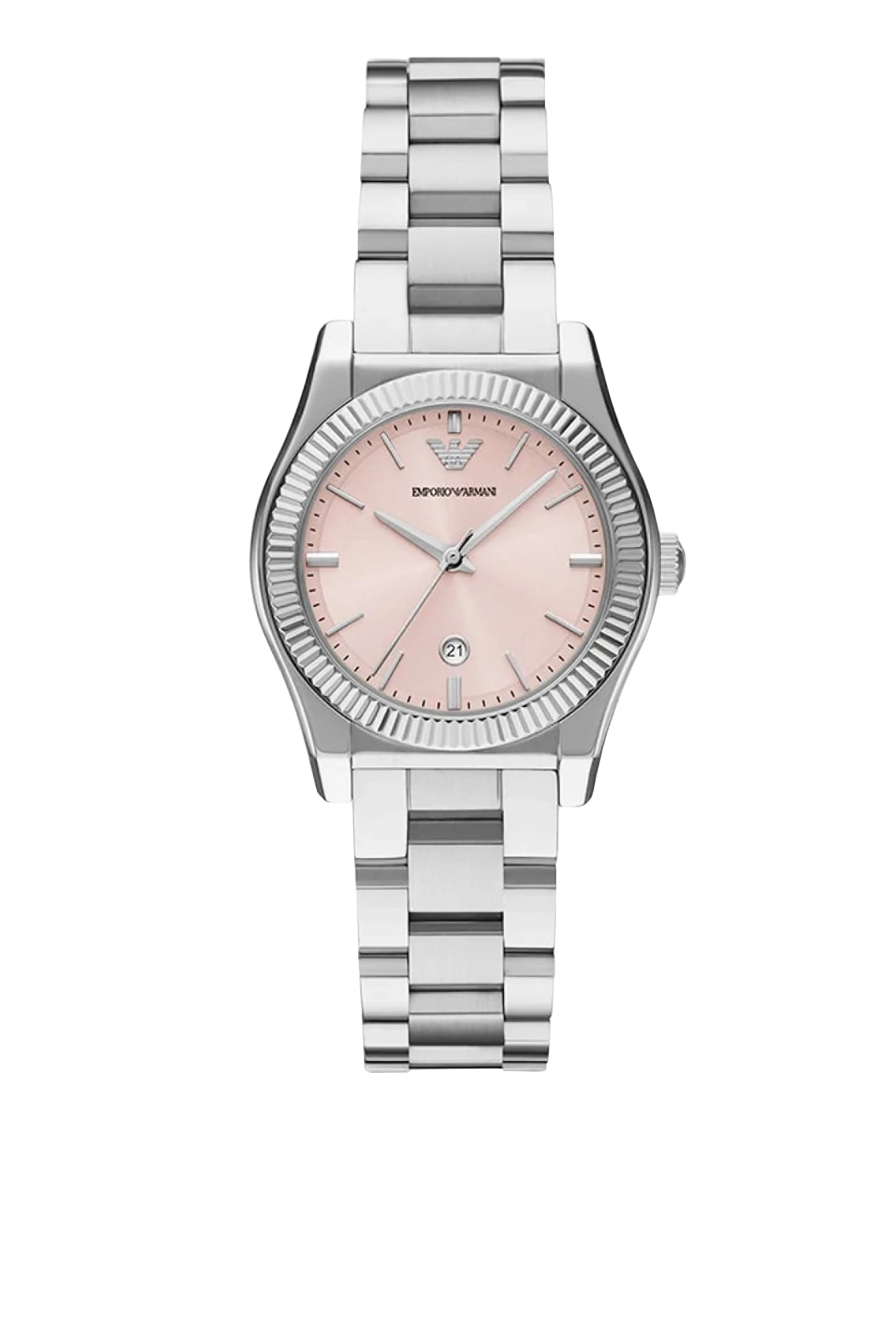 Three-Hand Stainless Steel Watch