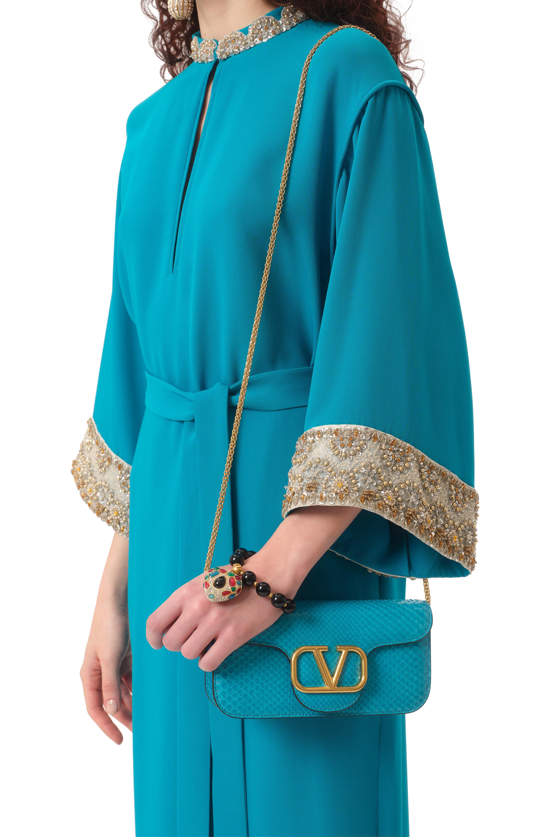 Locò Python Leather Clutch