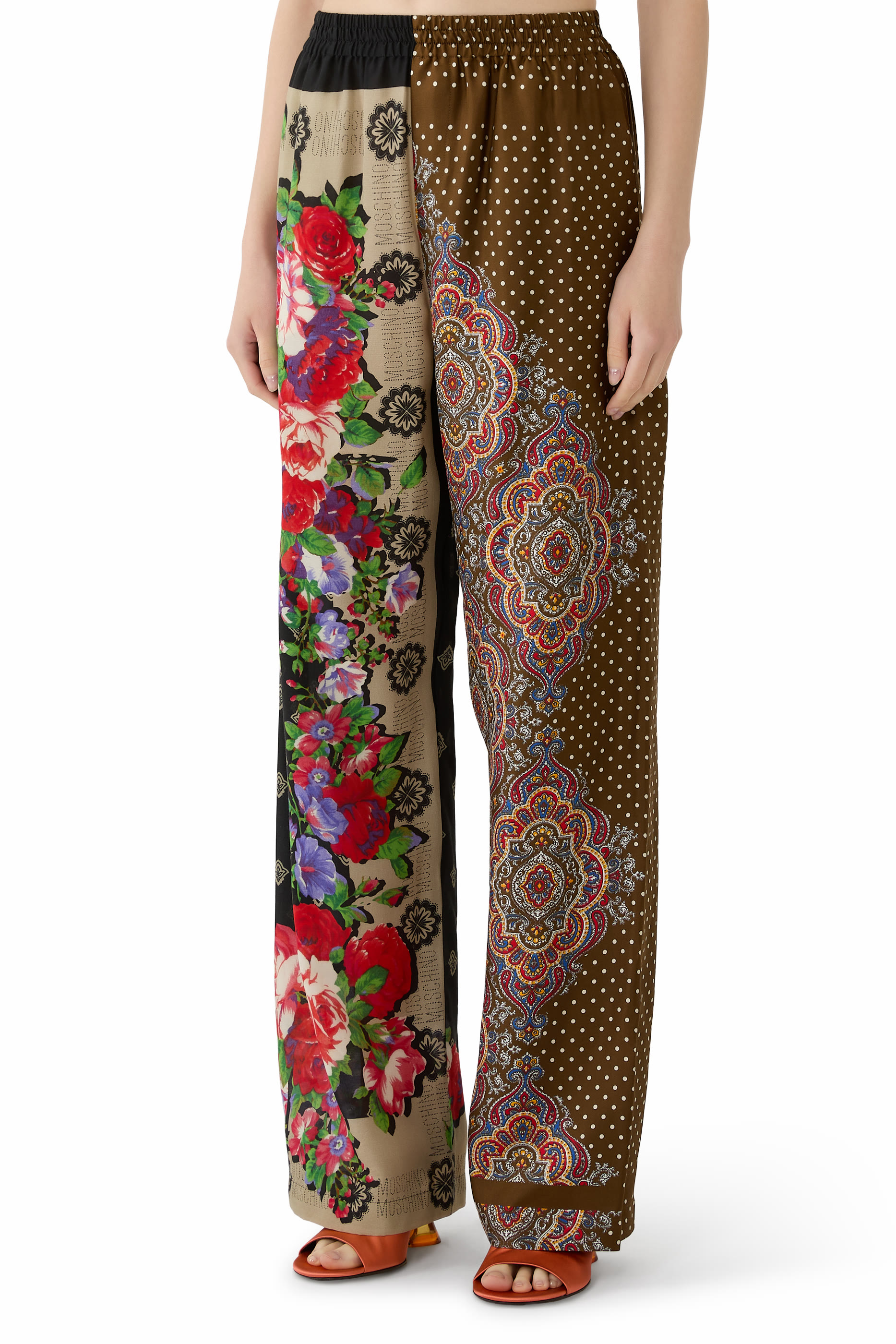 Printed Silk Pants