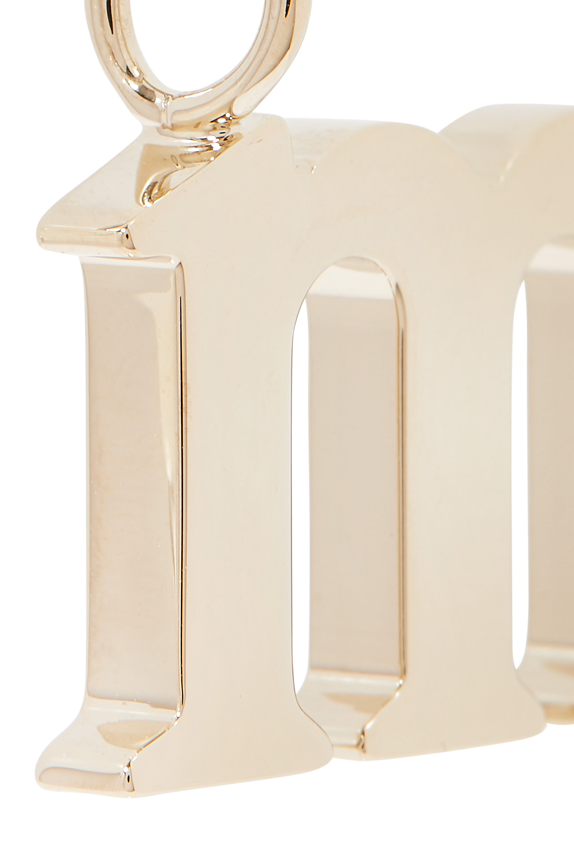 M Alphabet Charm, Brass