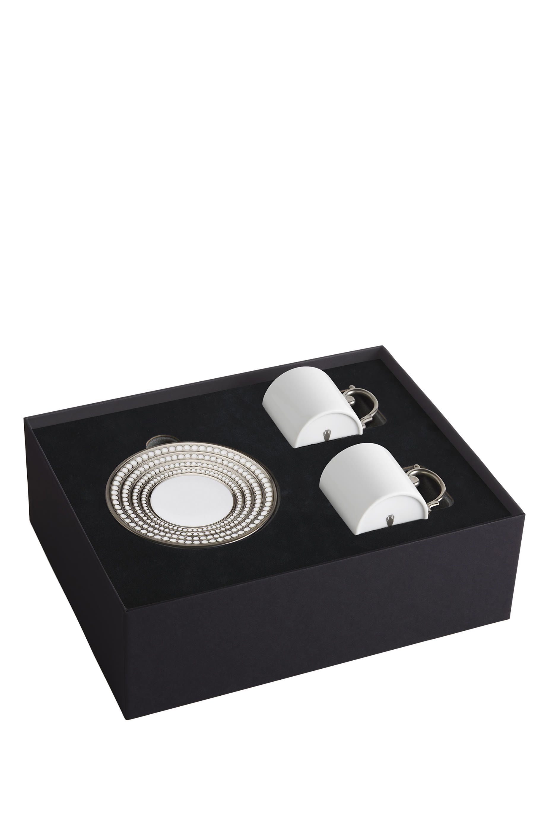 Perlée Espresso Cup + Saucer, Set of 2