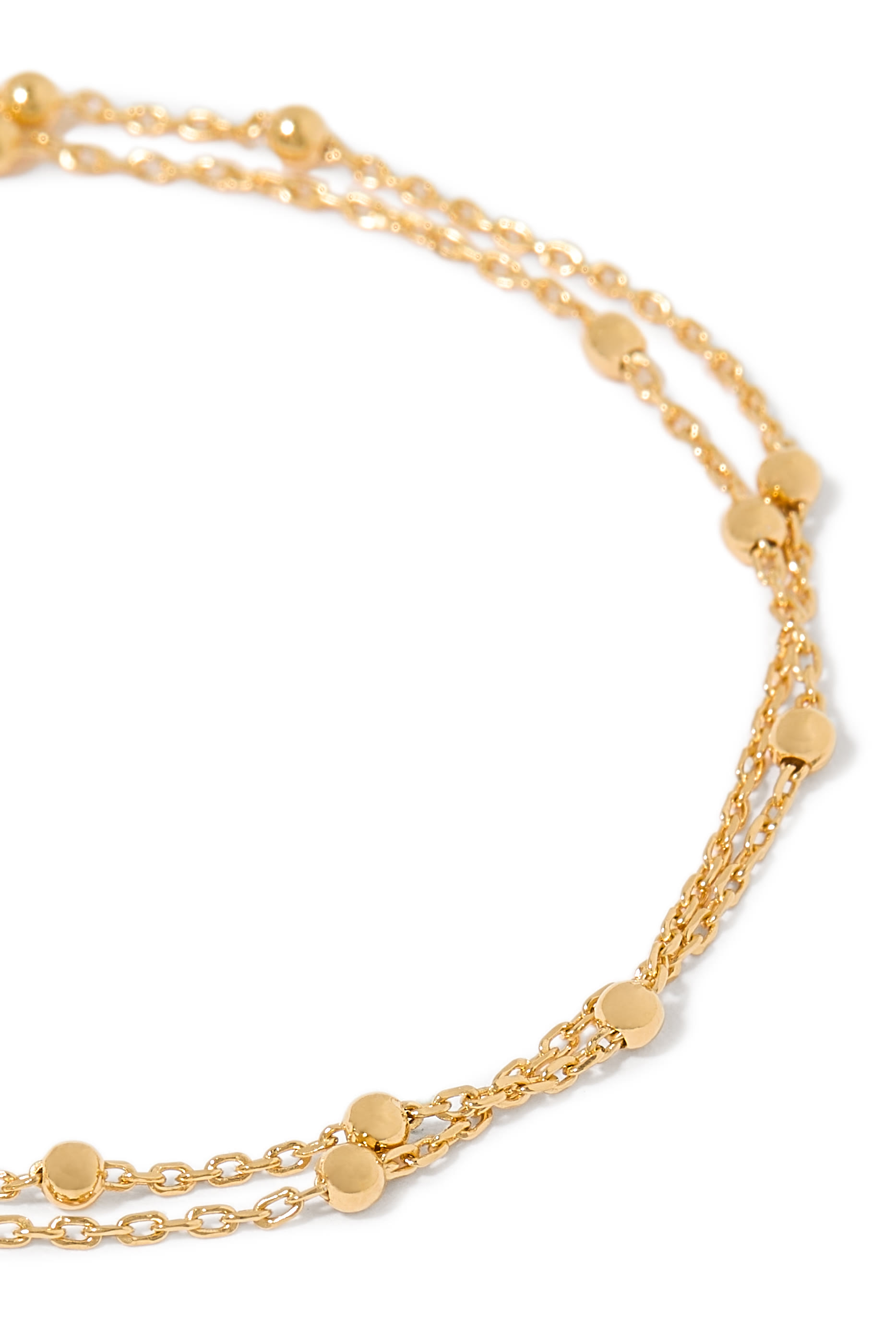 Double Chain Bracelet, 18k Recycled Gold Vermeil on Recycled Sterling Silver