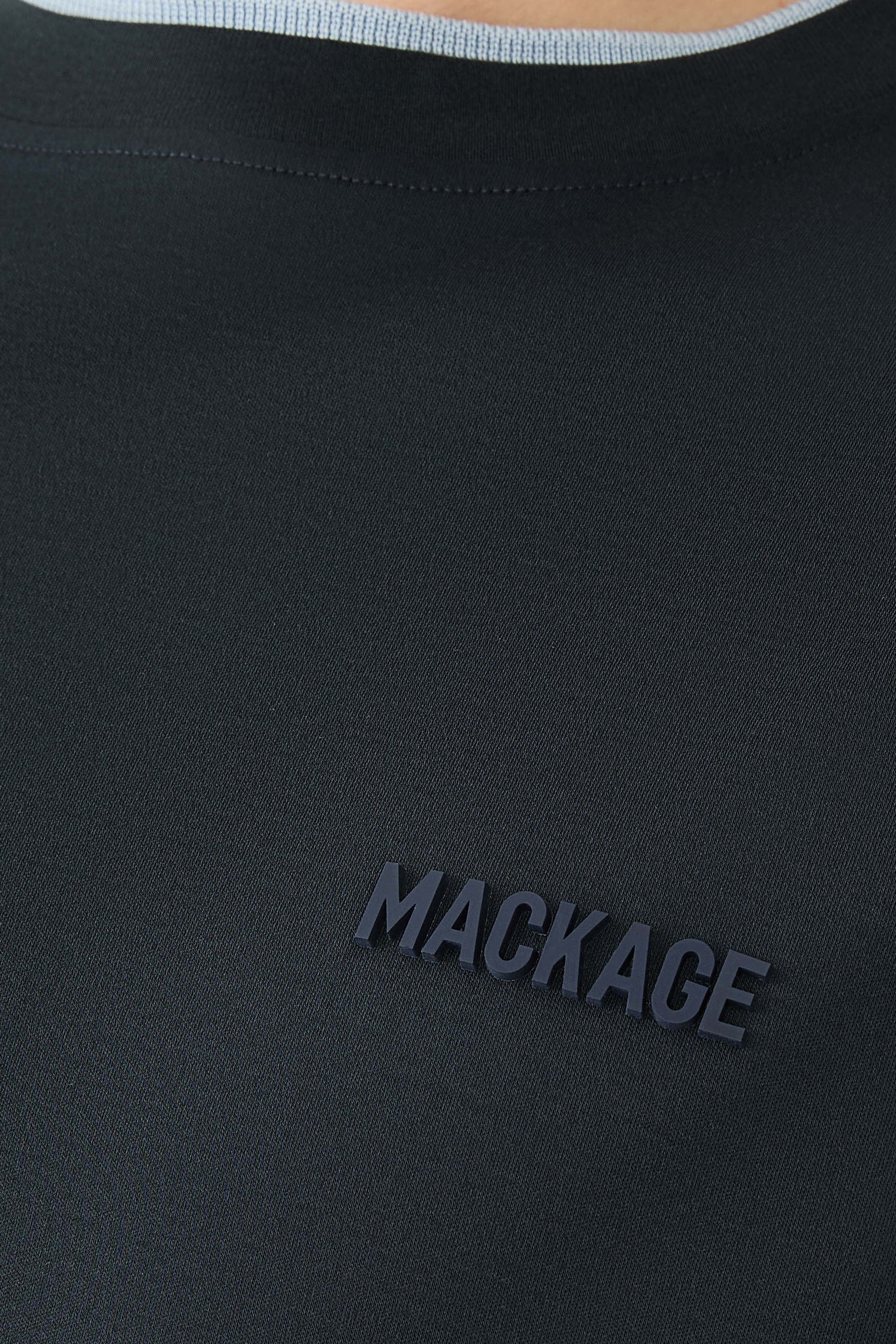 Tee-MNV Double Crewneck Collar T-Shirt 