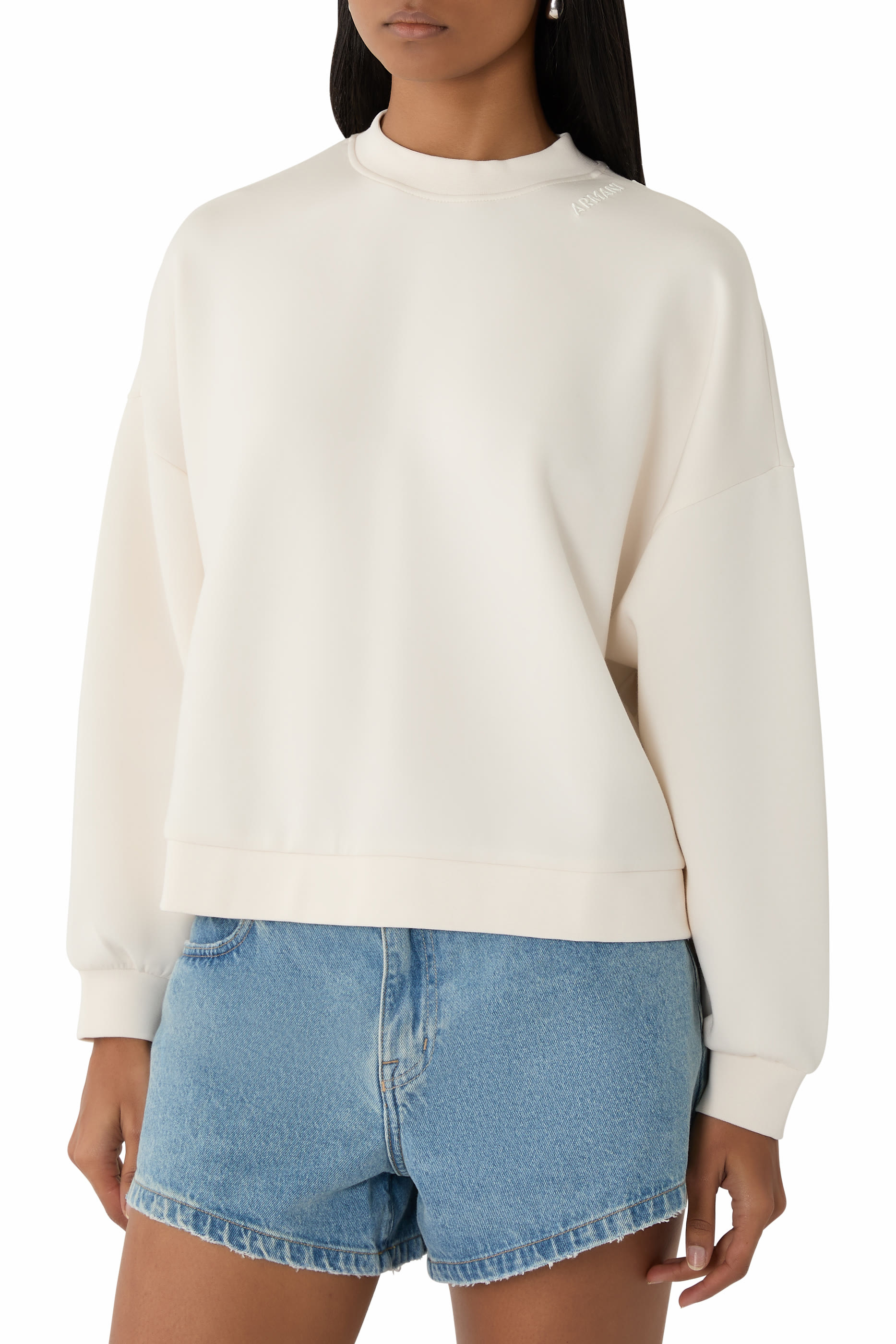 Cropped Crewneck Sweatshirt