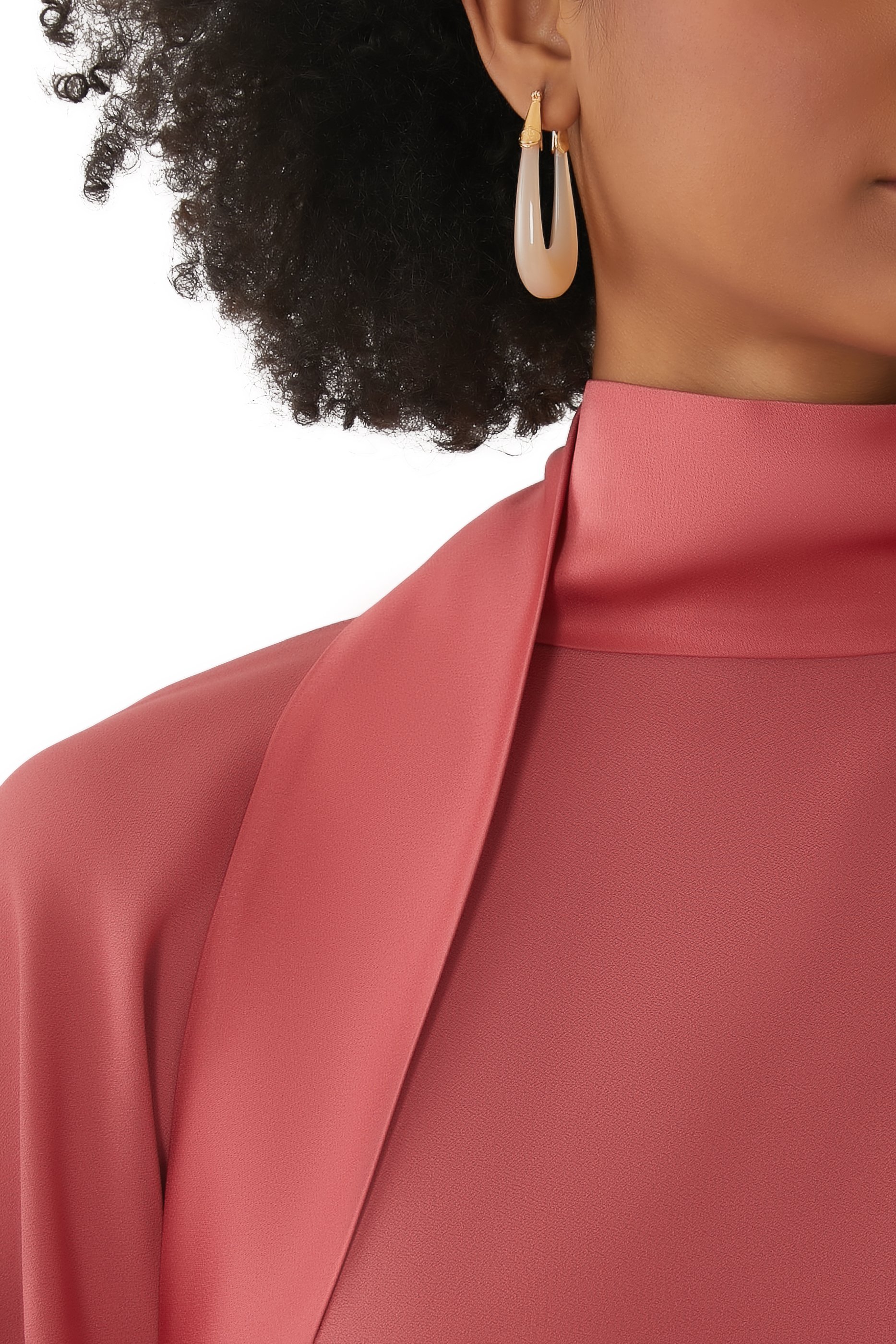 Ecume Drop Earrings, 24k Gold-Plated Brass & Resin