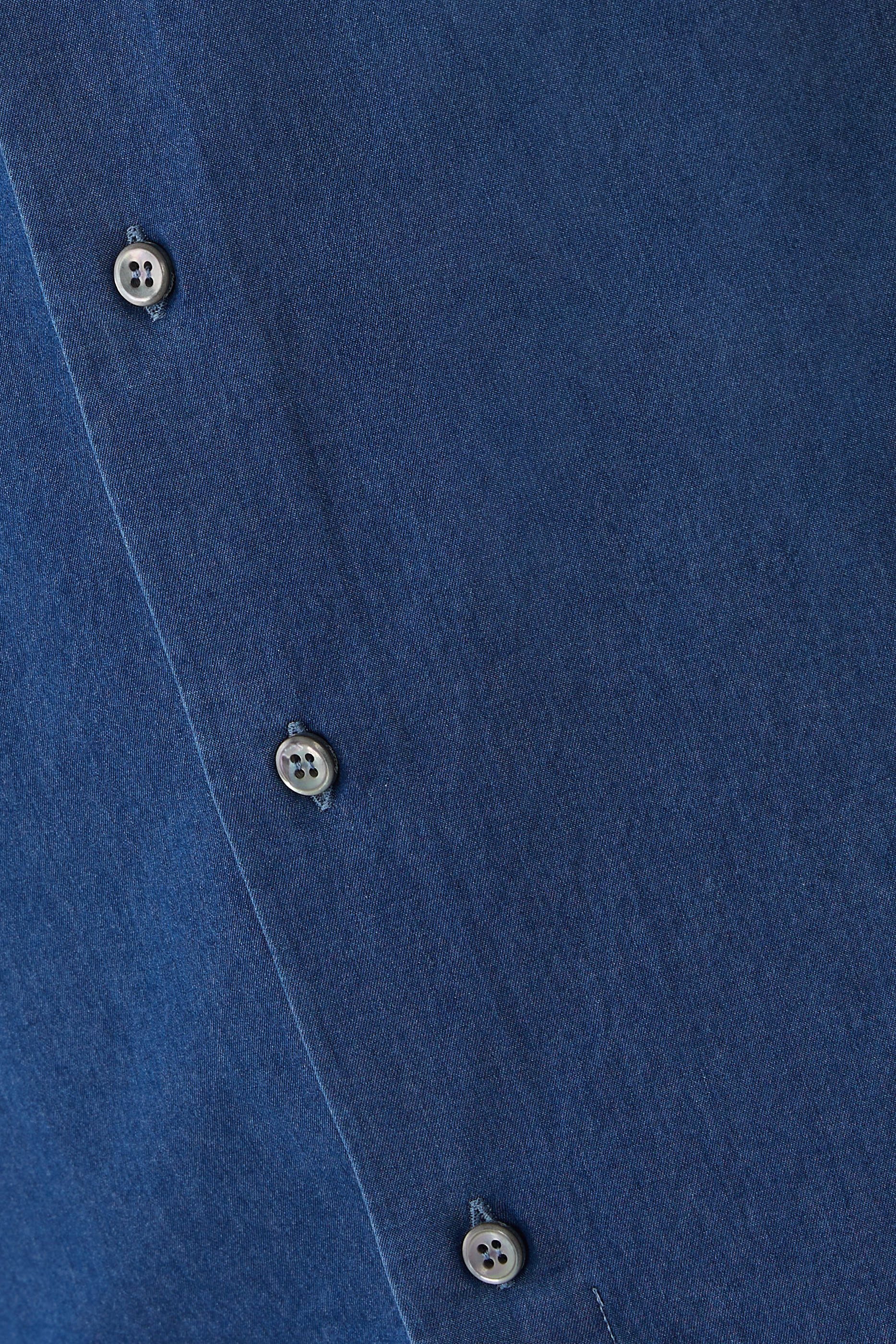 Cotton Hidden Button-Down Shirt