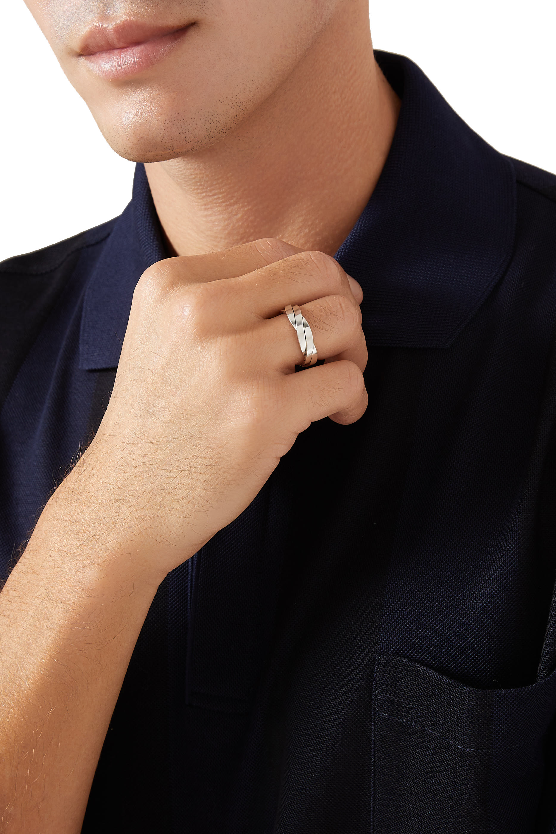 DY Helois Band Ring, Sterling Silver