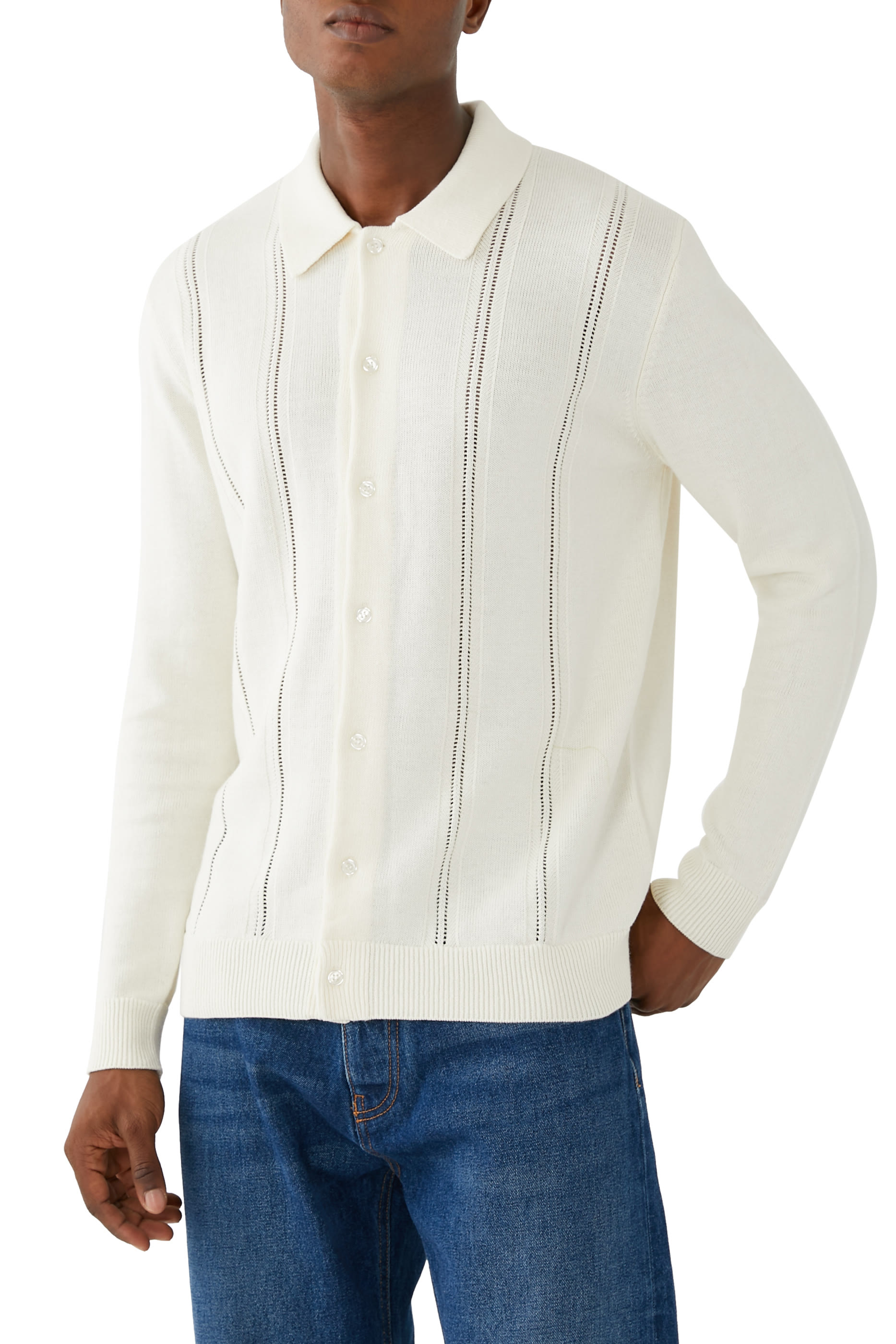 Jahmad Linen Long Sleeve Polo