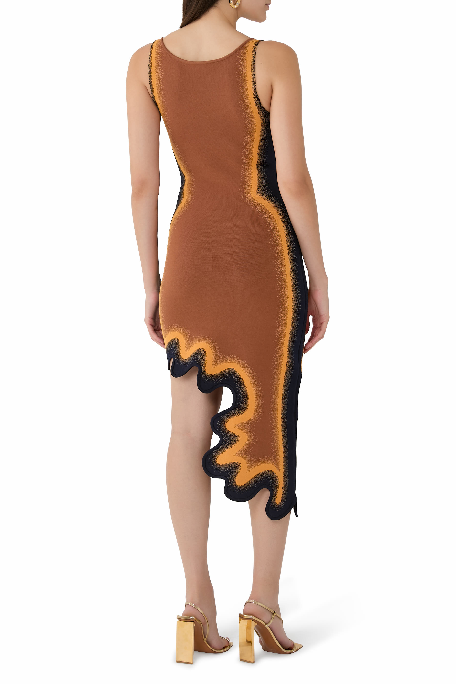 Aster Reversible Wavy Asymmetric Dress