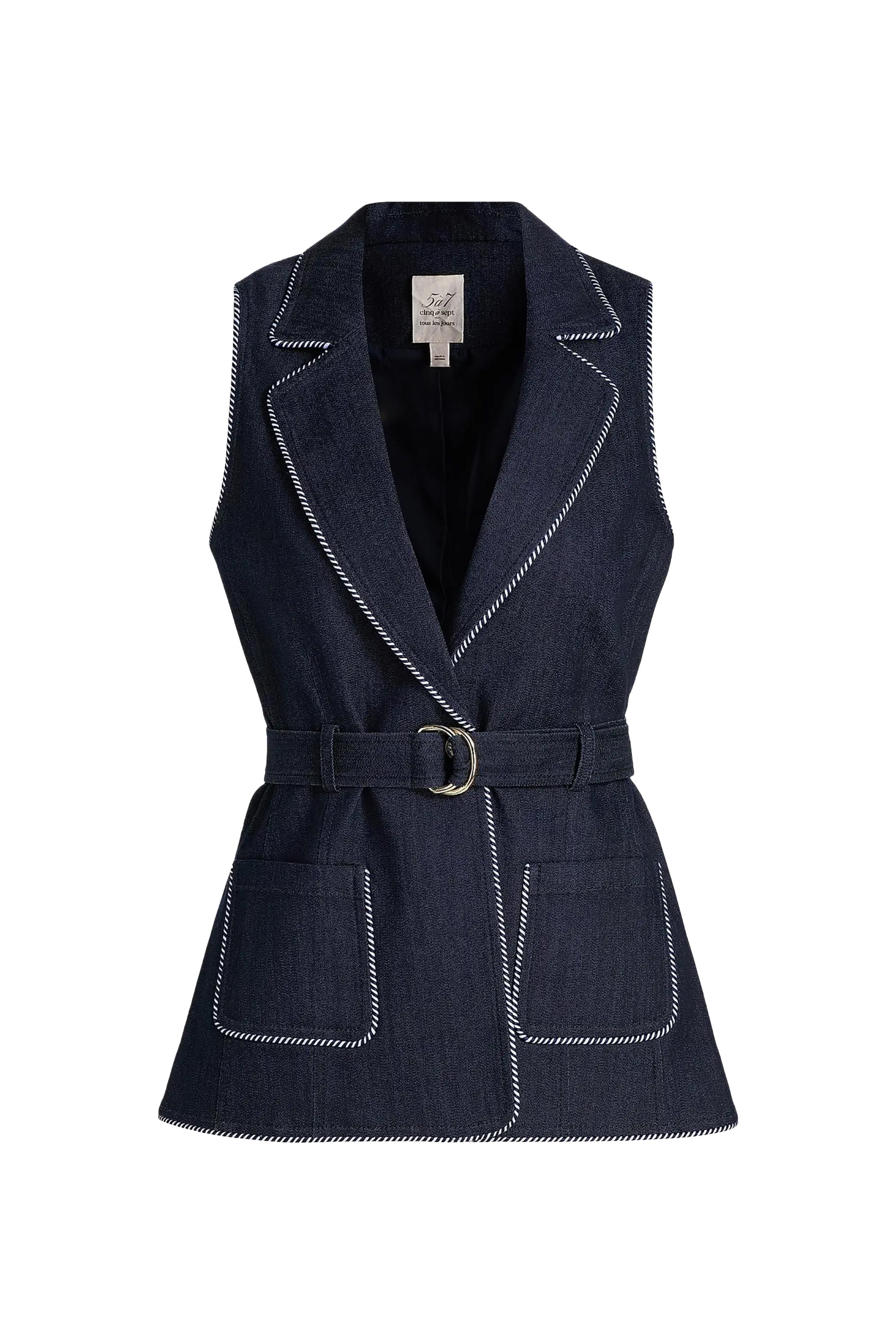 Andrea Twisted Trim Vest