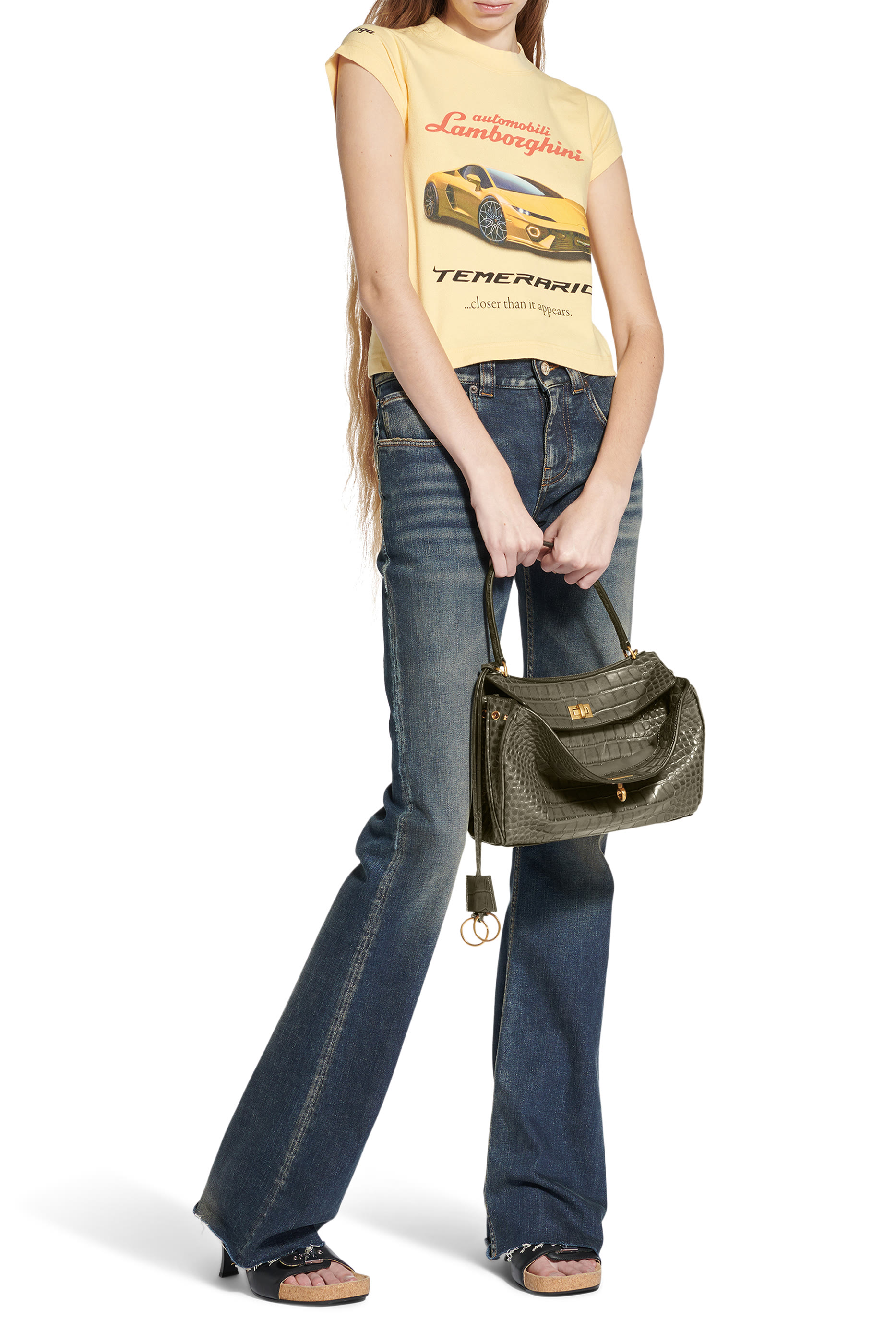 Rodeo Croc Embossed Handbag Small