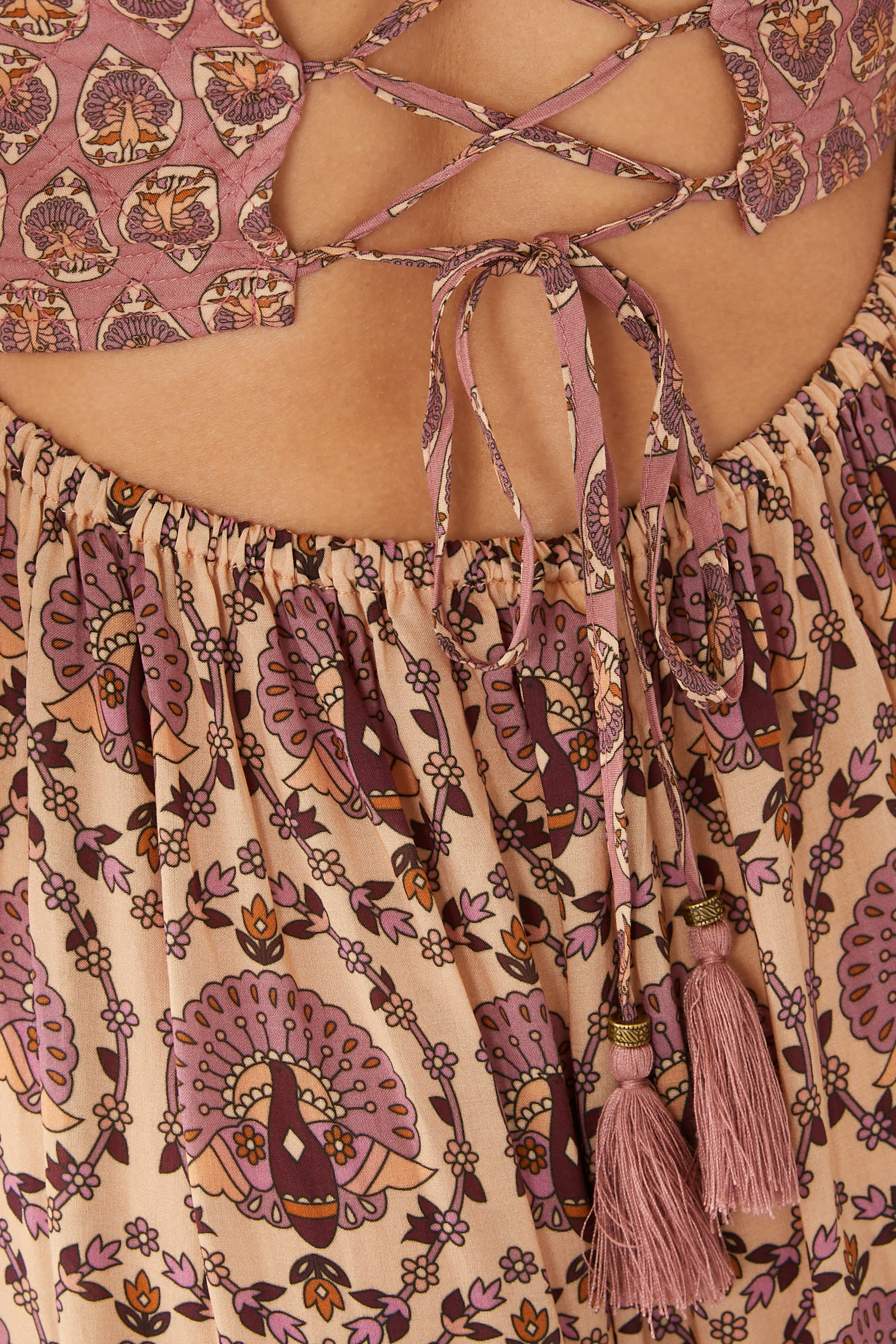 Chateau Quilted Strappy Maxi Dress