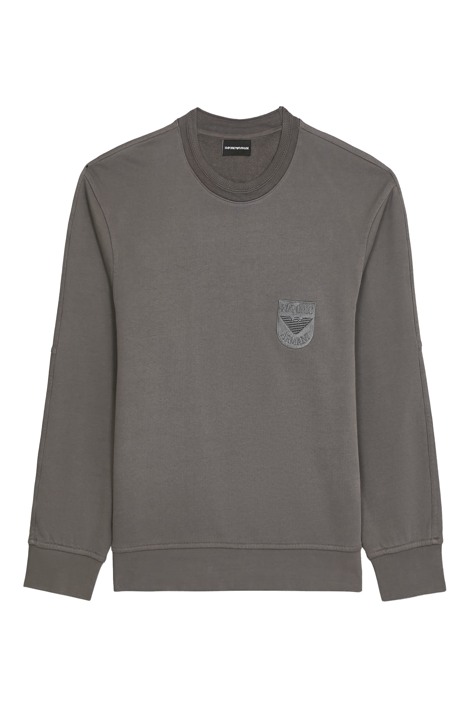 Shield Embroidery French Terry Jersey Sweatshirt