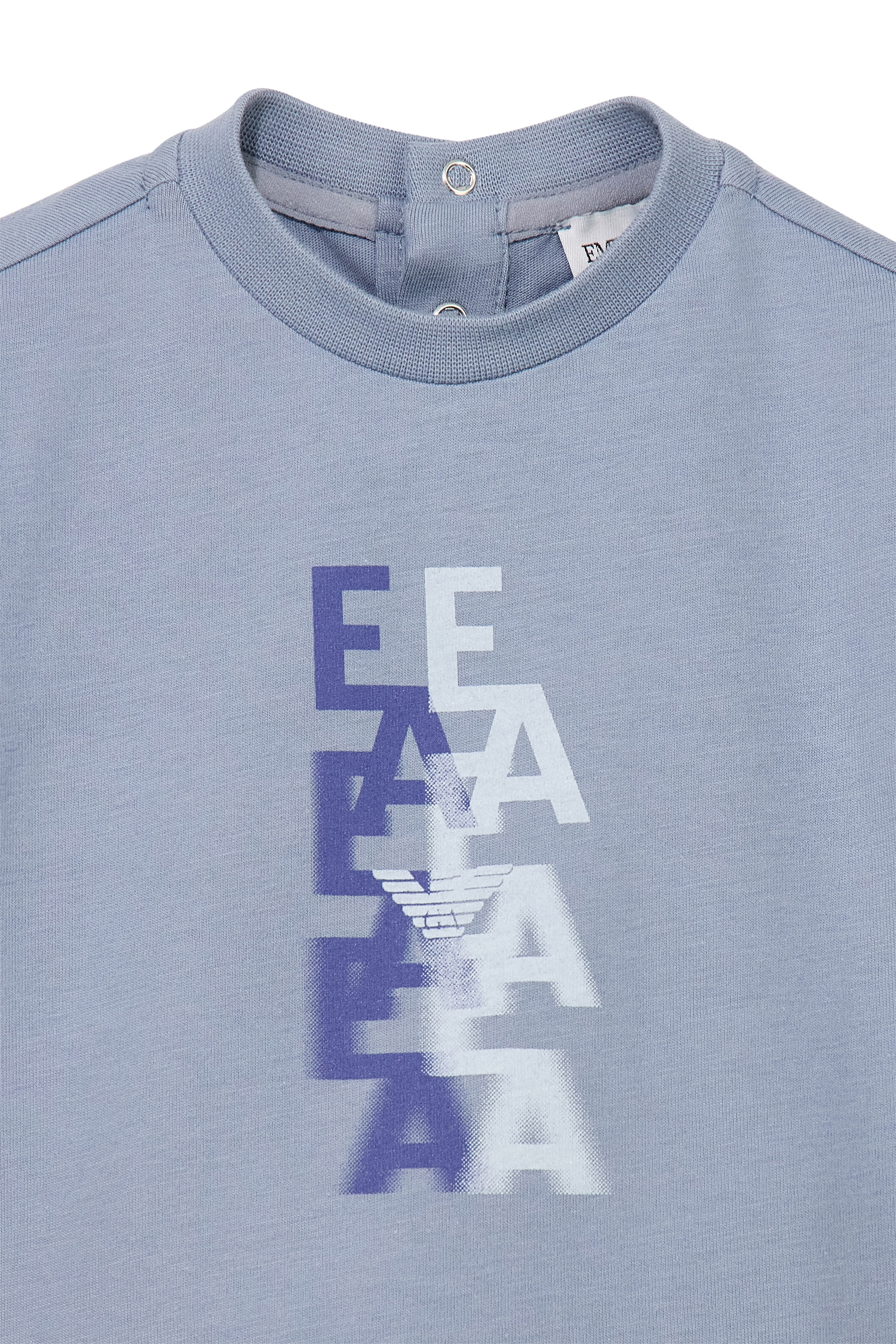 Kids Logo Back Button Closure T-Shirt