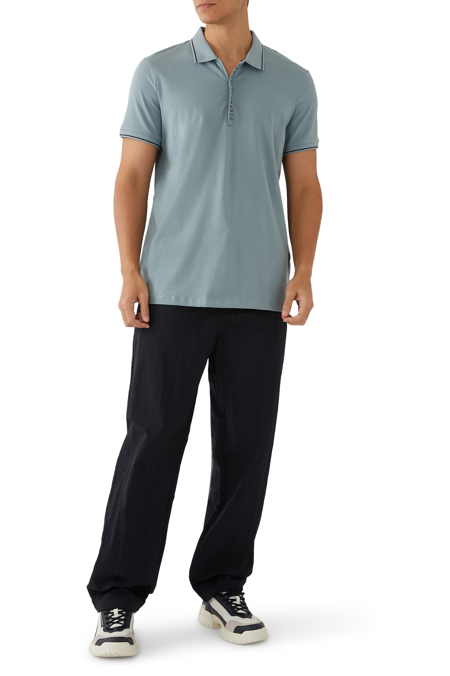 Contrasting Logo Polo Shirt