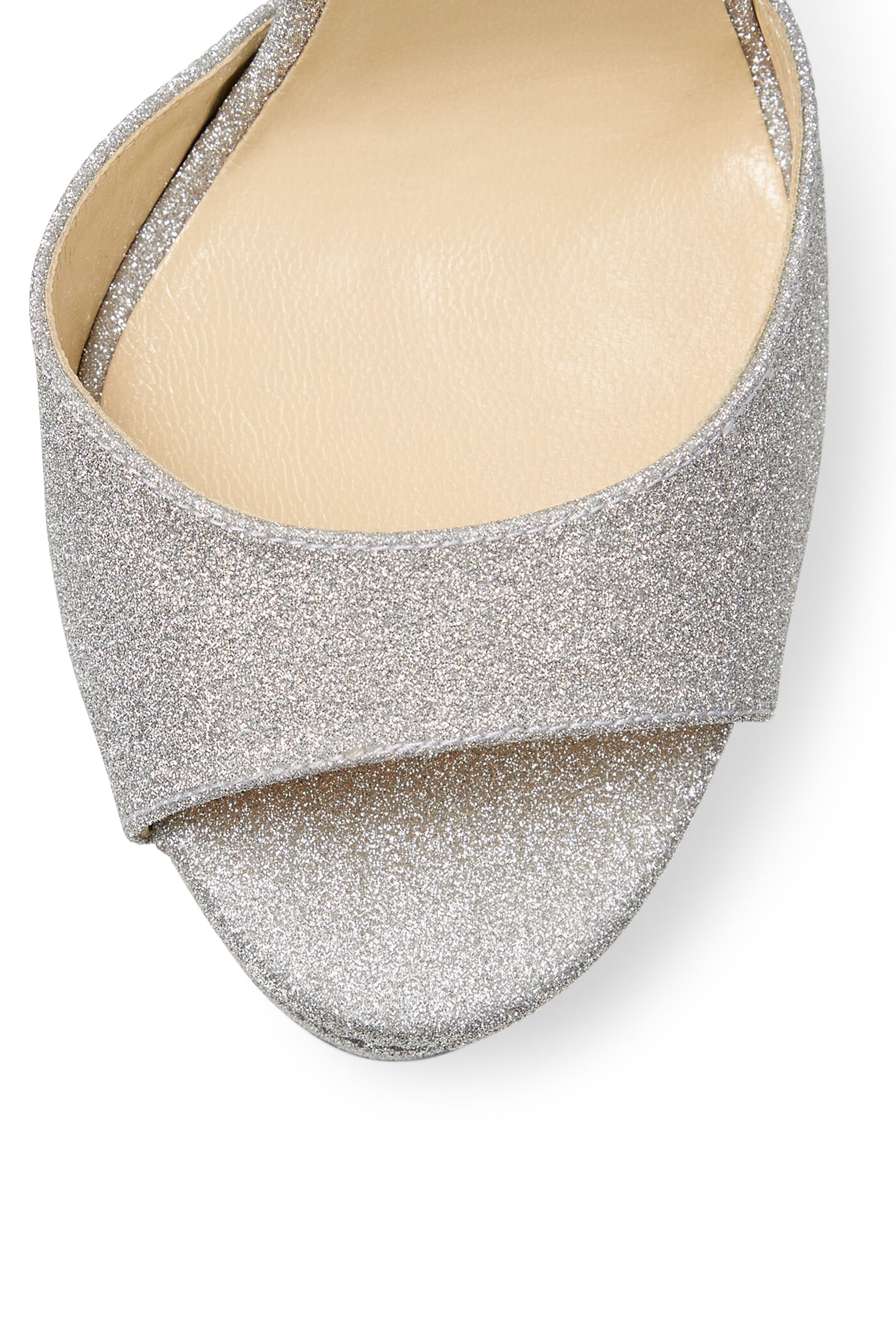 Max 150&nbsp;Metallic Glitter Platform  Stiletto Sandals