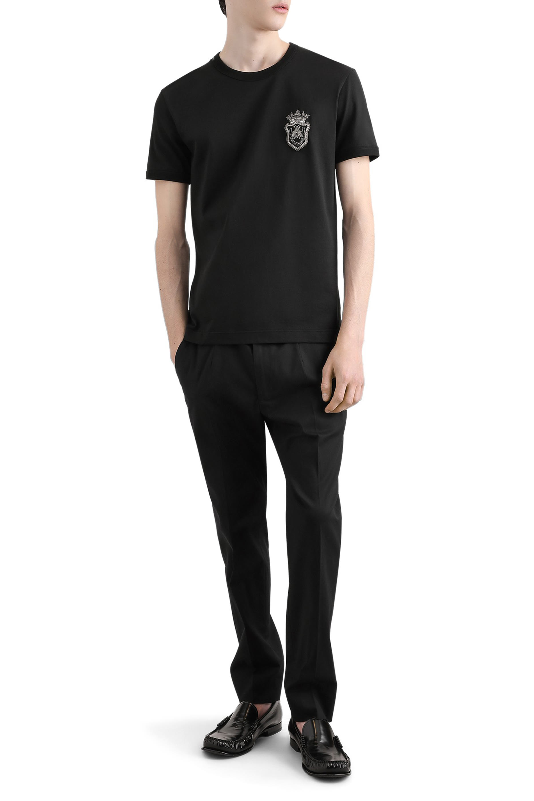 Heraldic Patch Cotton T-Shirt