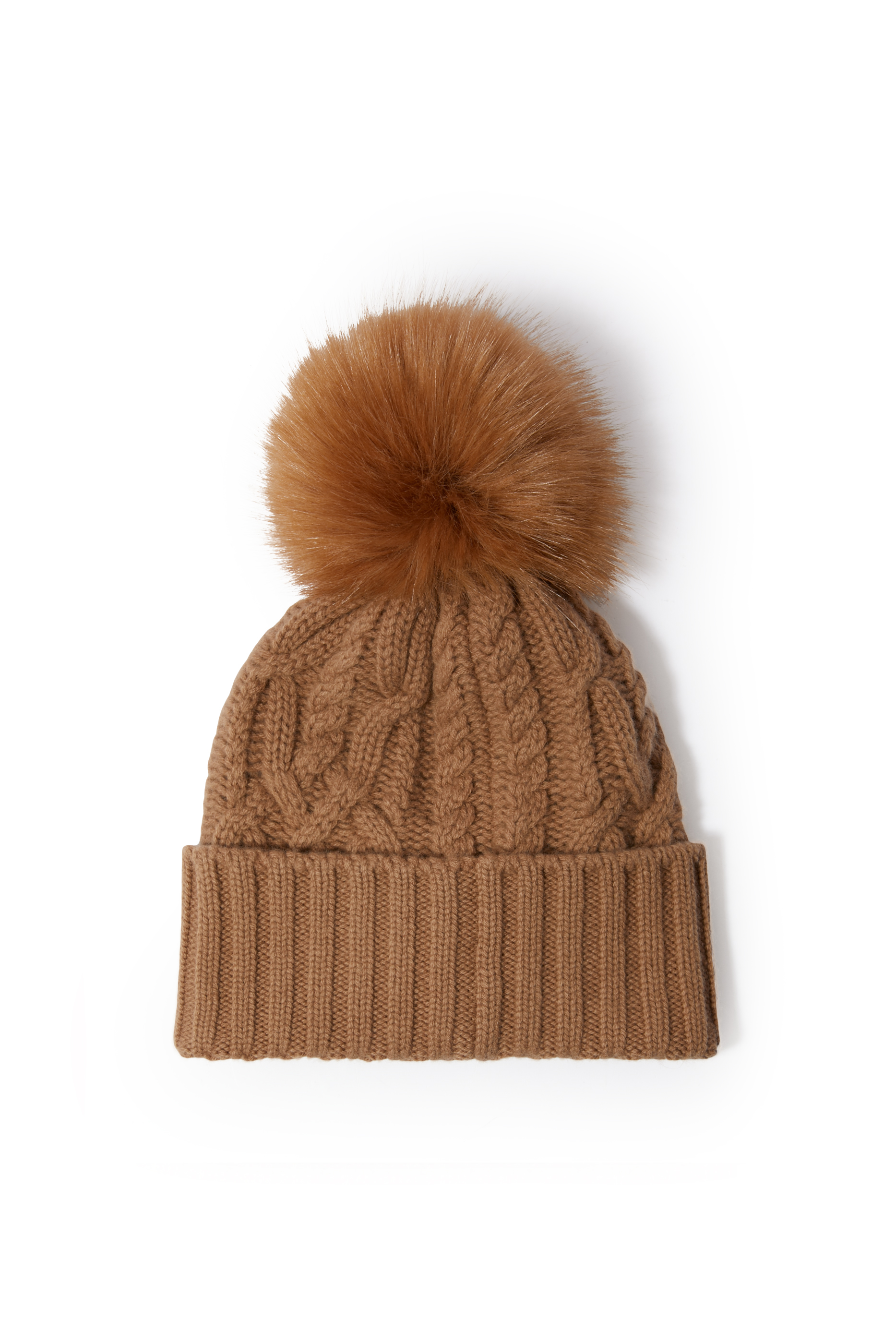 Wool And Cashmere Beanie With Pom Pom