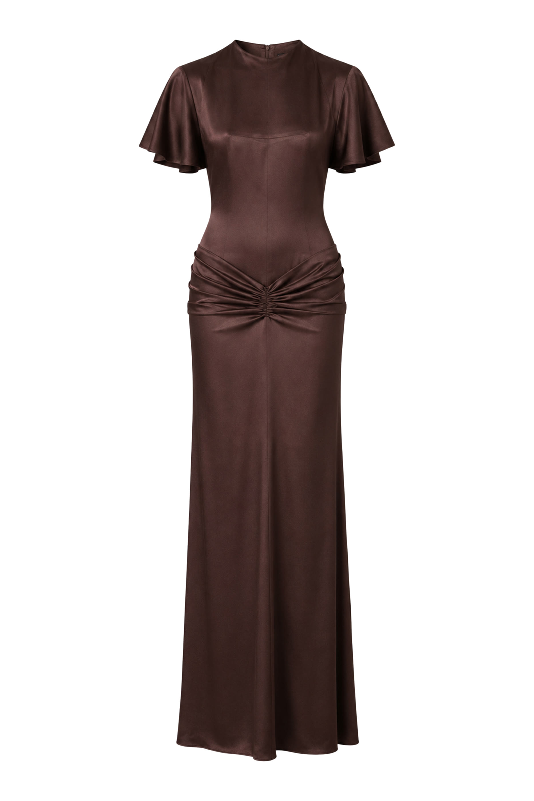 Myra Maxi Dress in Double Satin