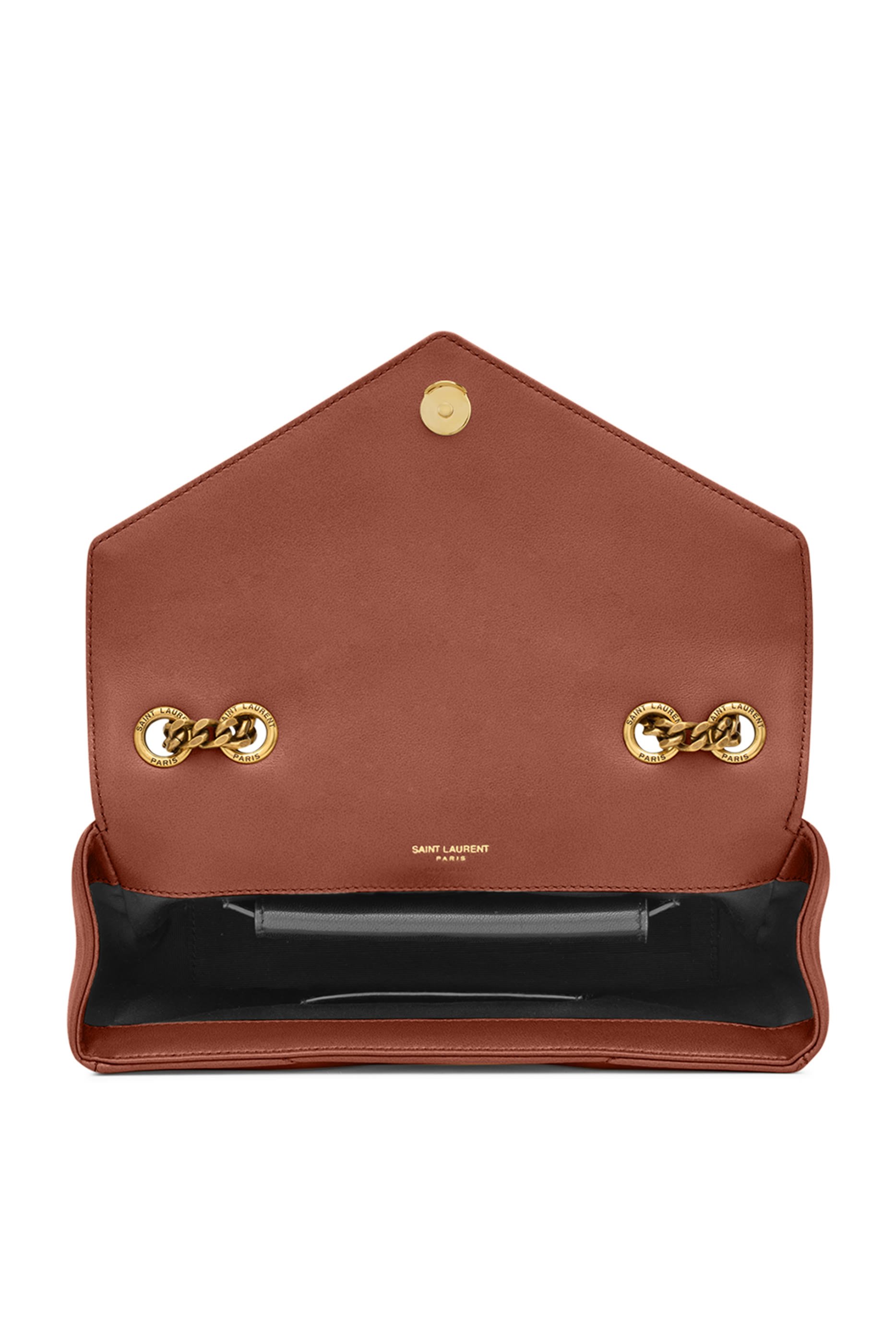 Loulou Small Chain Bag In Matelass&eacute; Lambskin 