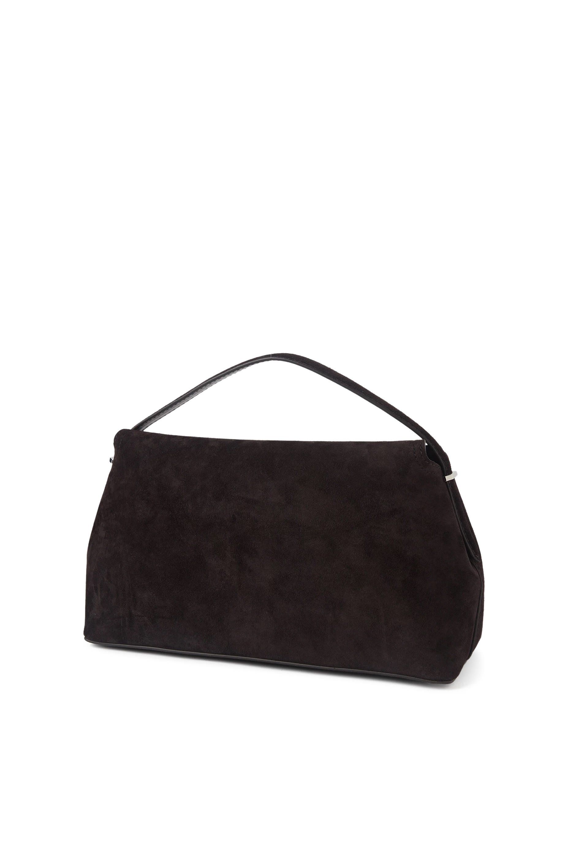 T-Lock Suede Top Handle Bag