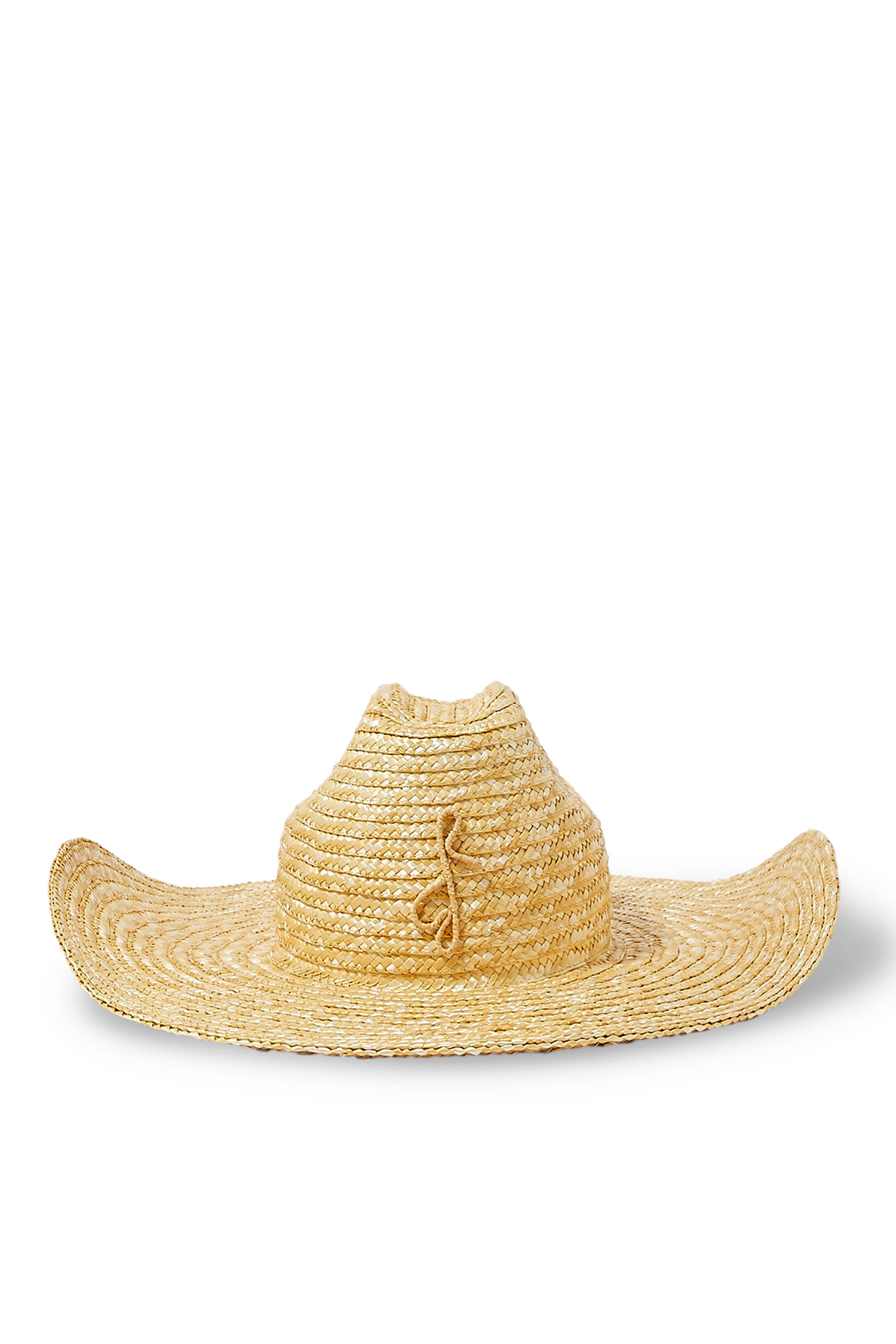 Monogram-Embellished Straw Cowboy Hat