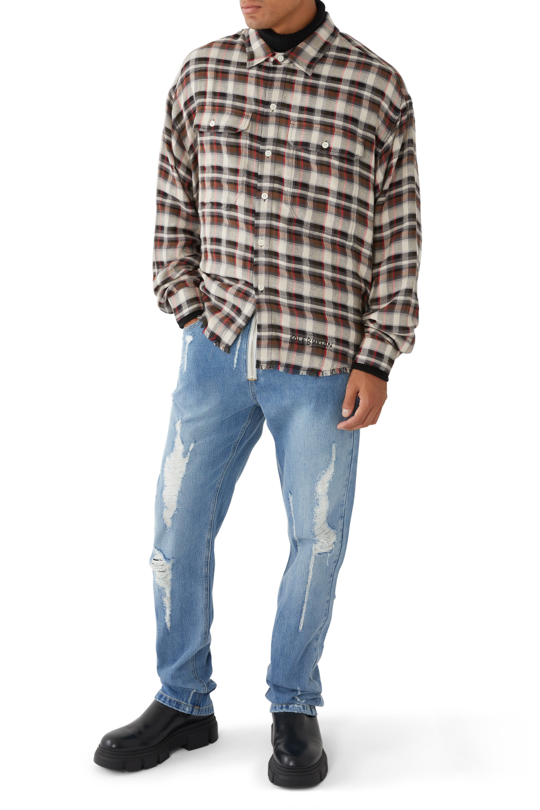 Distressed Denim Jeans