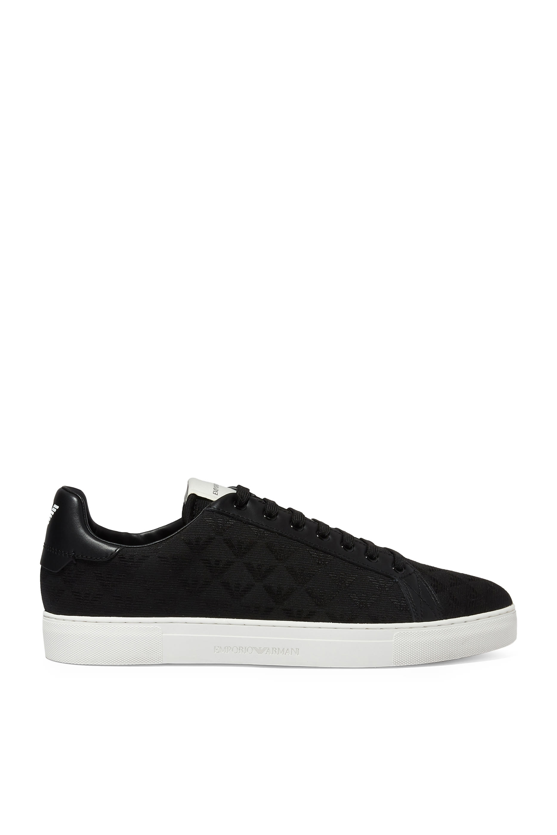 Quilted Eagle Jacquard Low-Top Sneakers
