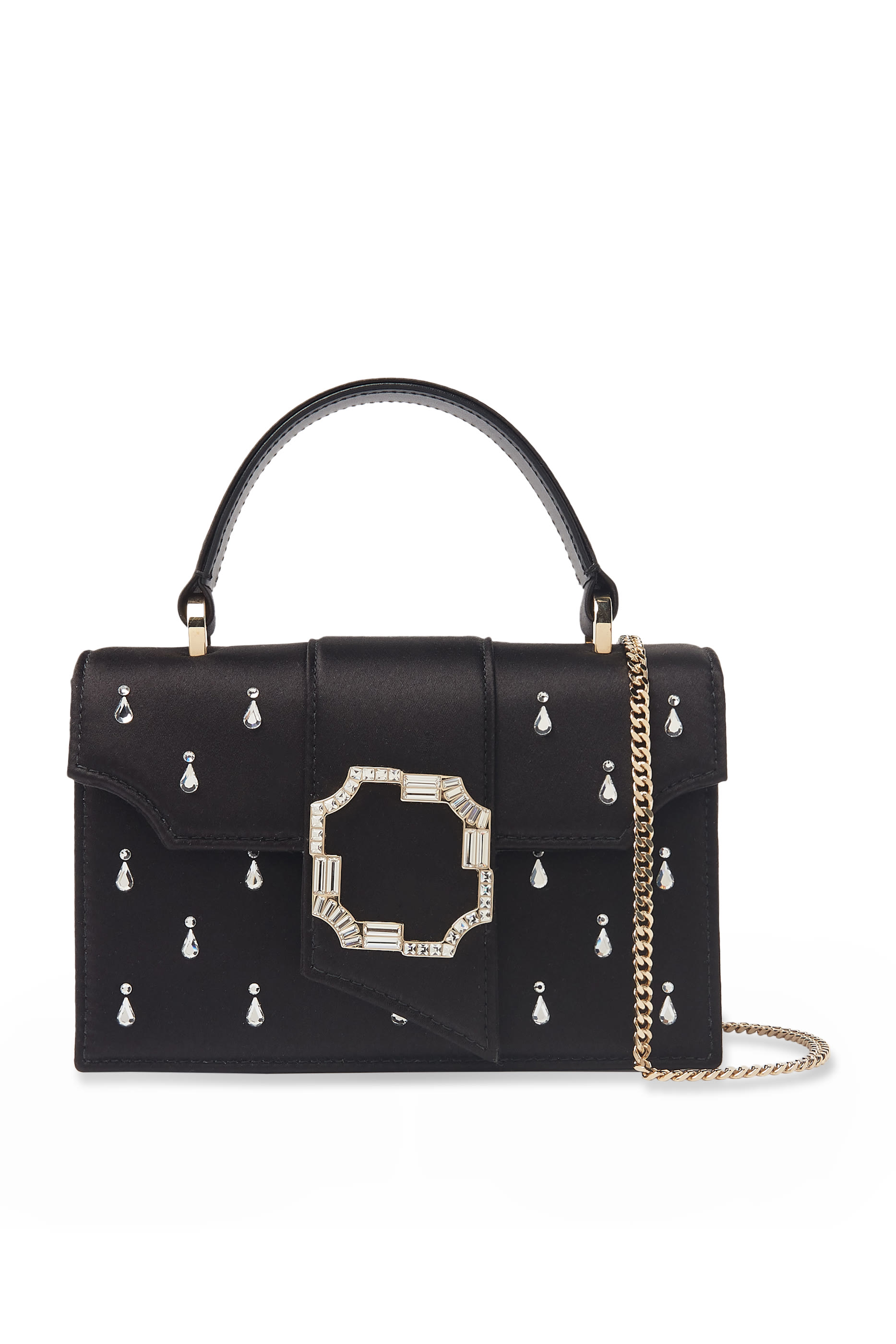 Audrey Satin Embellished Mini Handbag