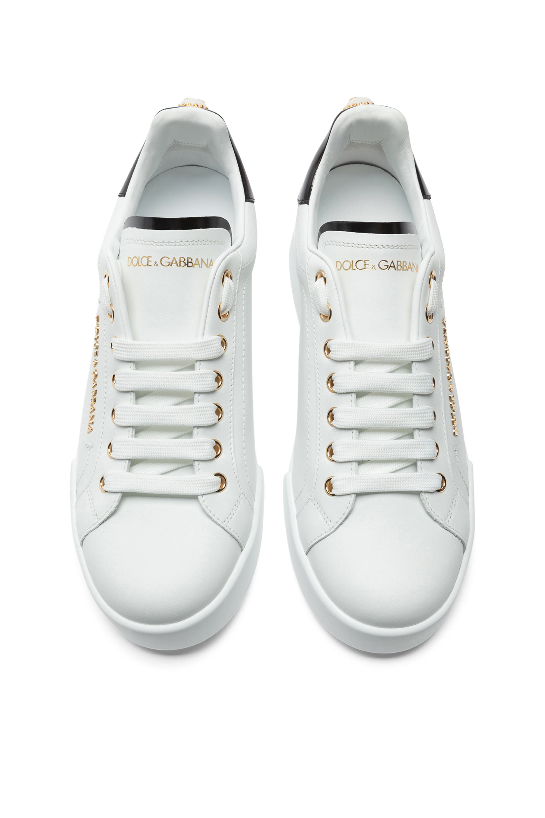  Calfskin Nappa Portofino Sneakers with Lettering