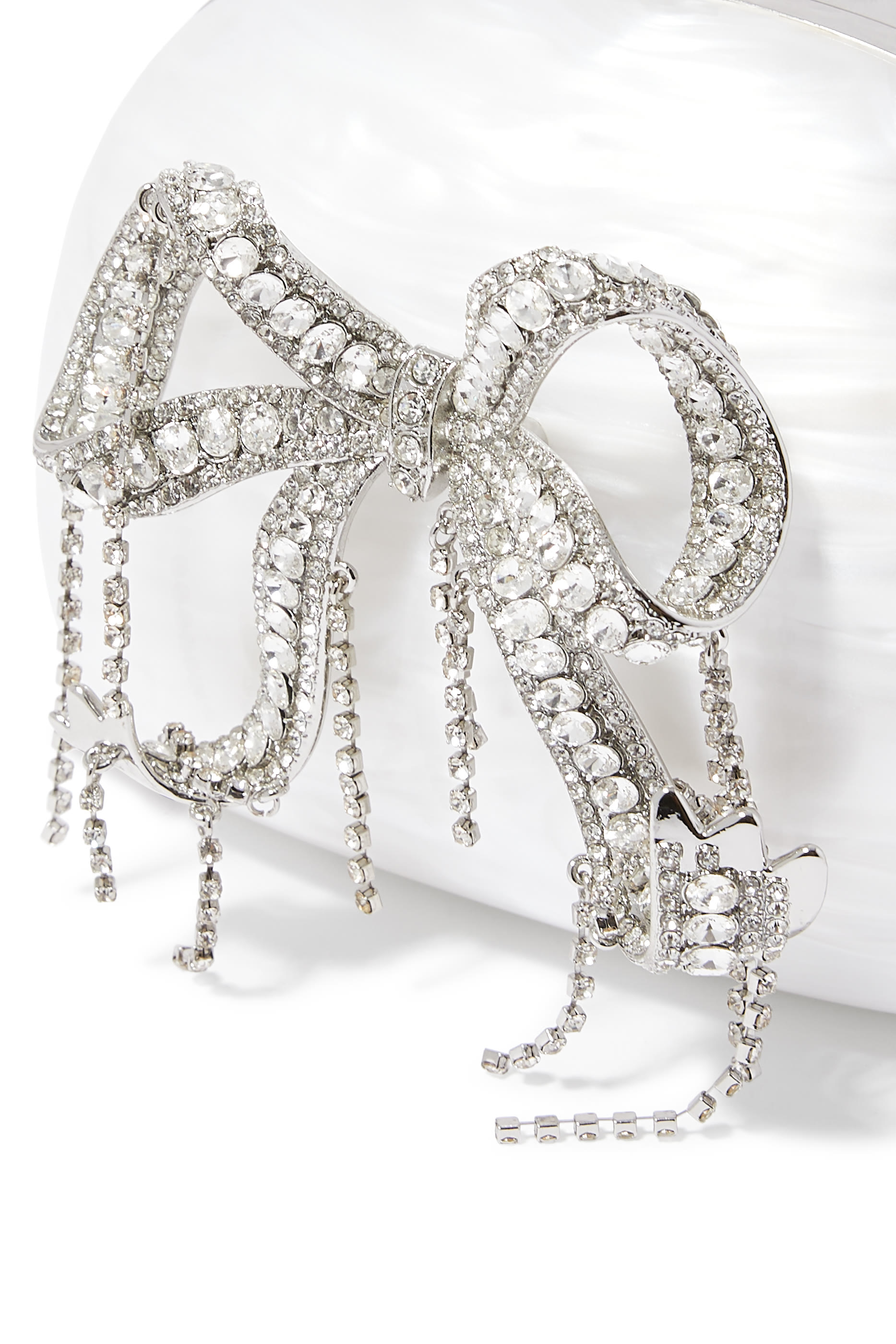 Pearl Top Handle Clutch Bag