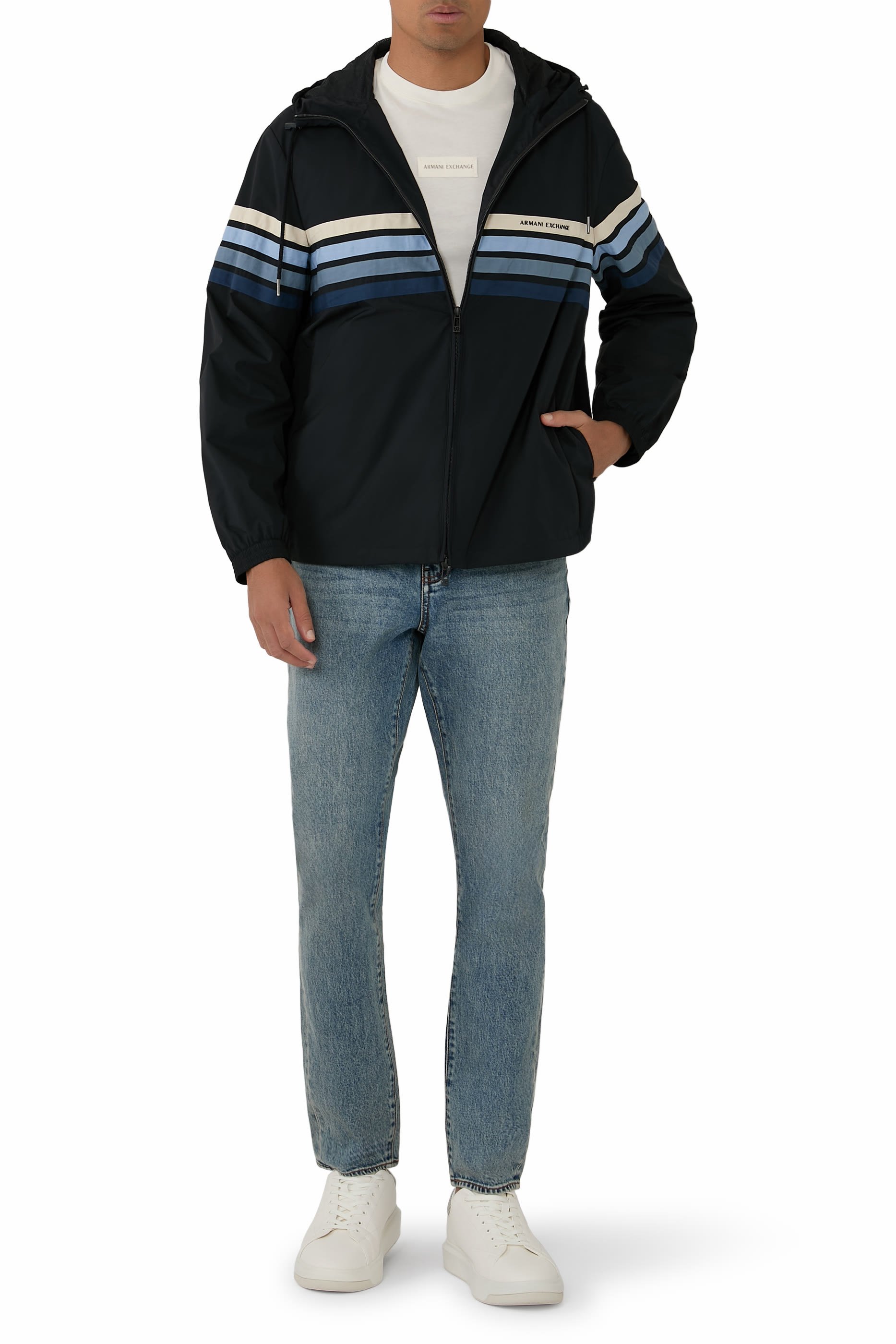 Logo Zip-Through Hoodie Blouson Jacket