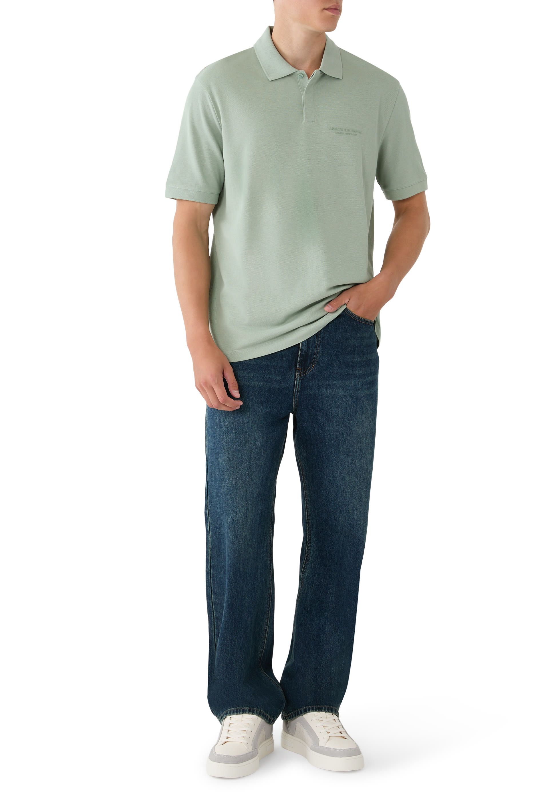 AX Logo Regular Fit Polo