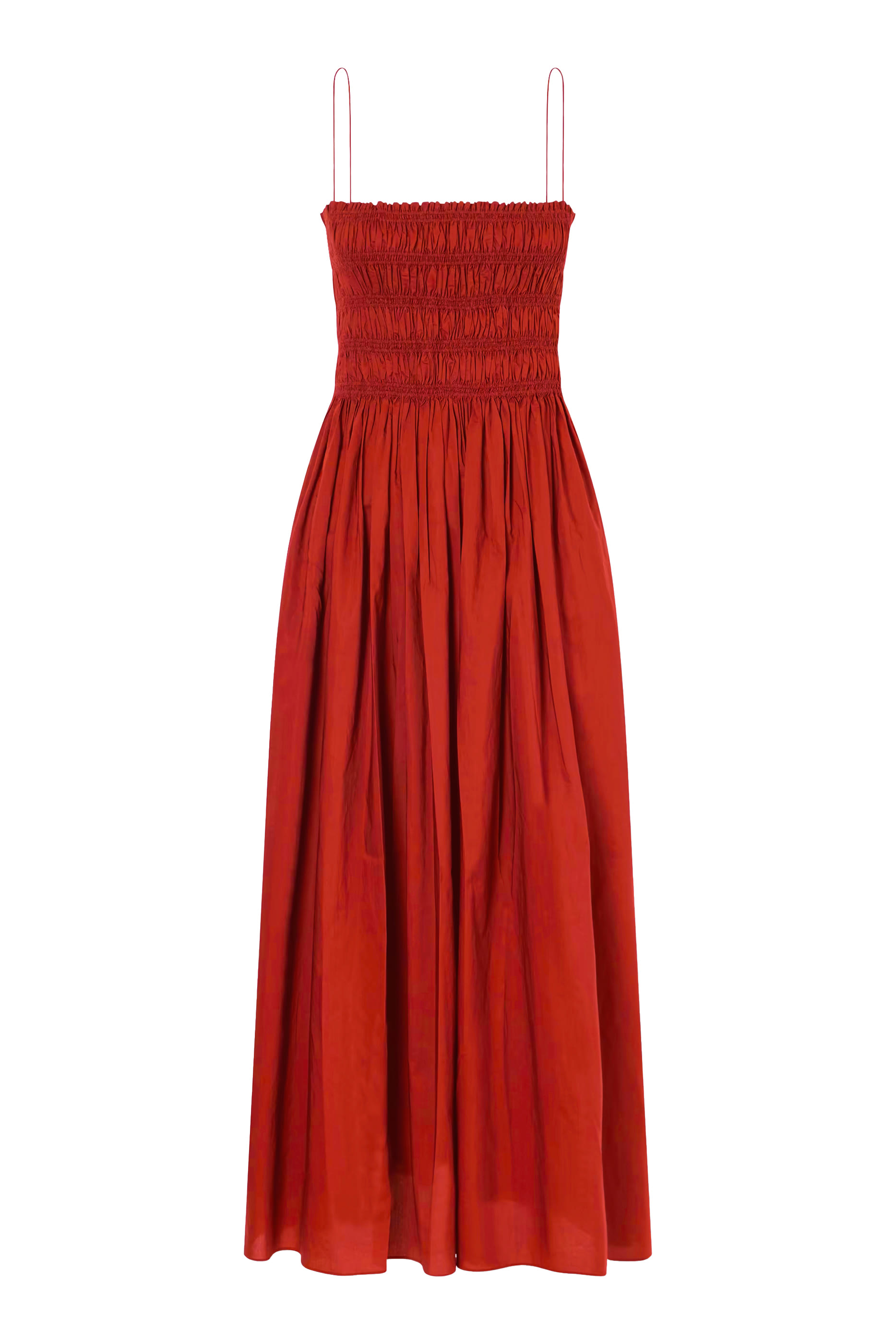 Shirred Drop Waist Dress
