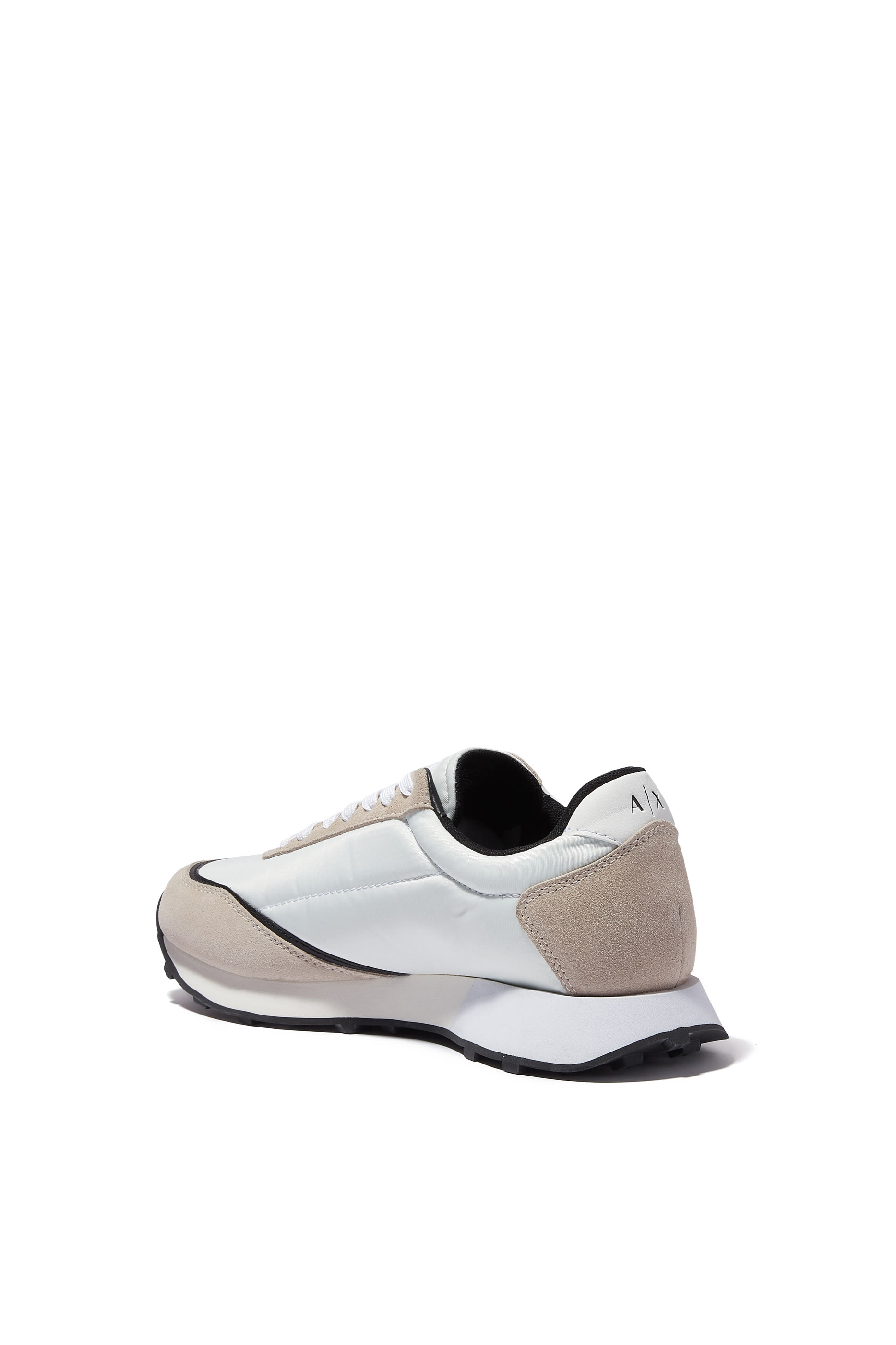 AX Logo Faux Leather Sneakers