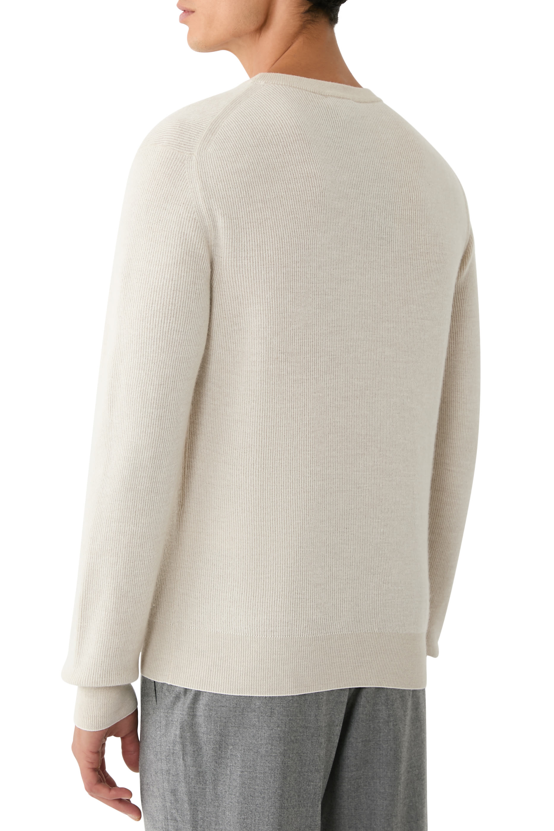 Cashmere and Wool Long Sleeves Sweater