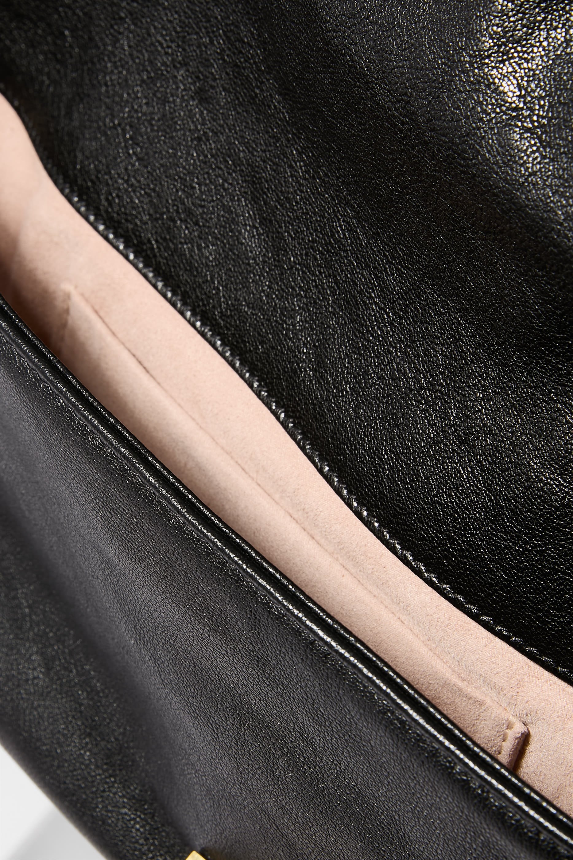 Zandra Shimmer Suede Clutch