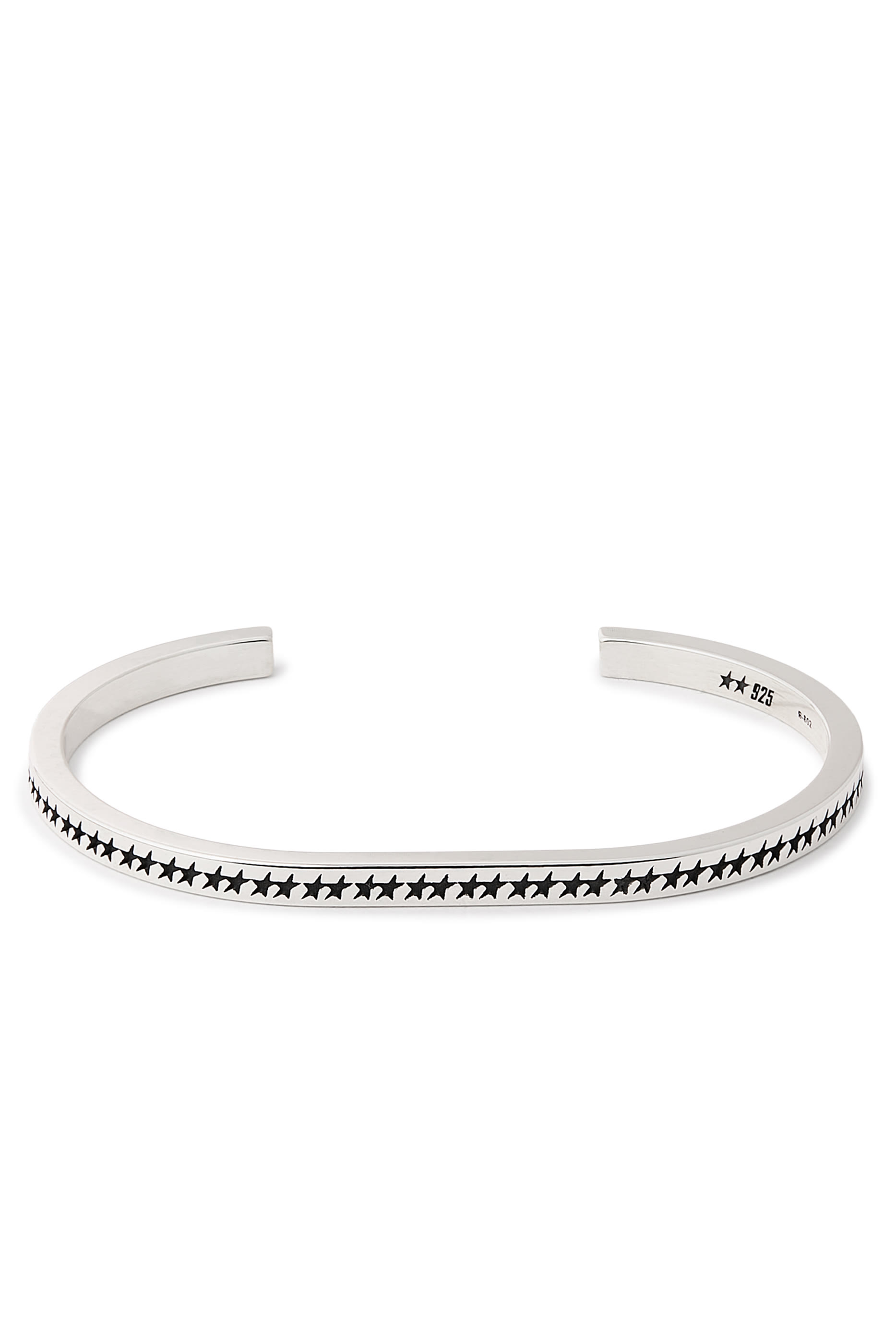 Icon Monogram Bangle, 925 Sterling Silver