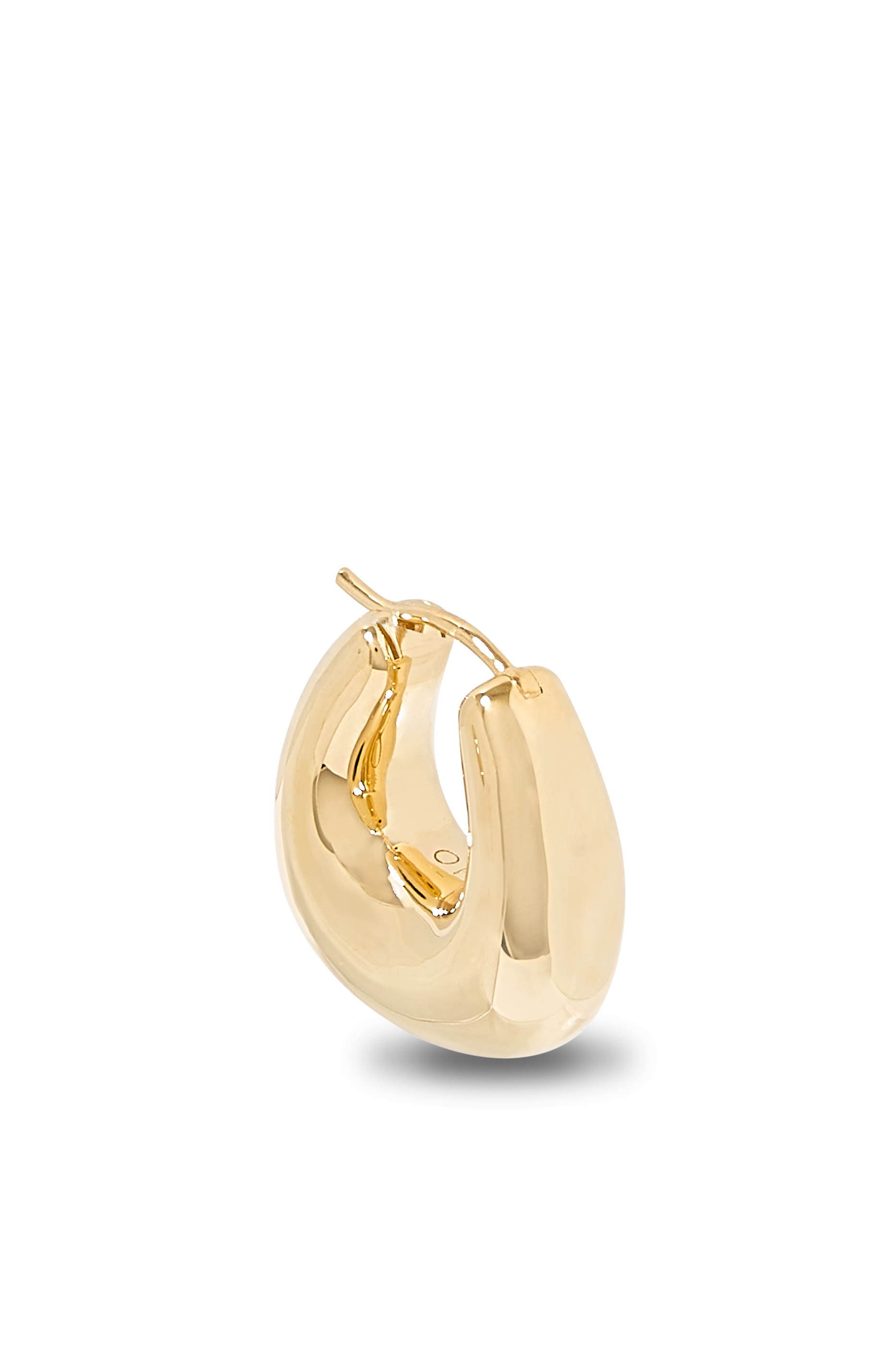 Sculptural Chubby Small Hoop Earrings