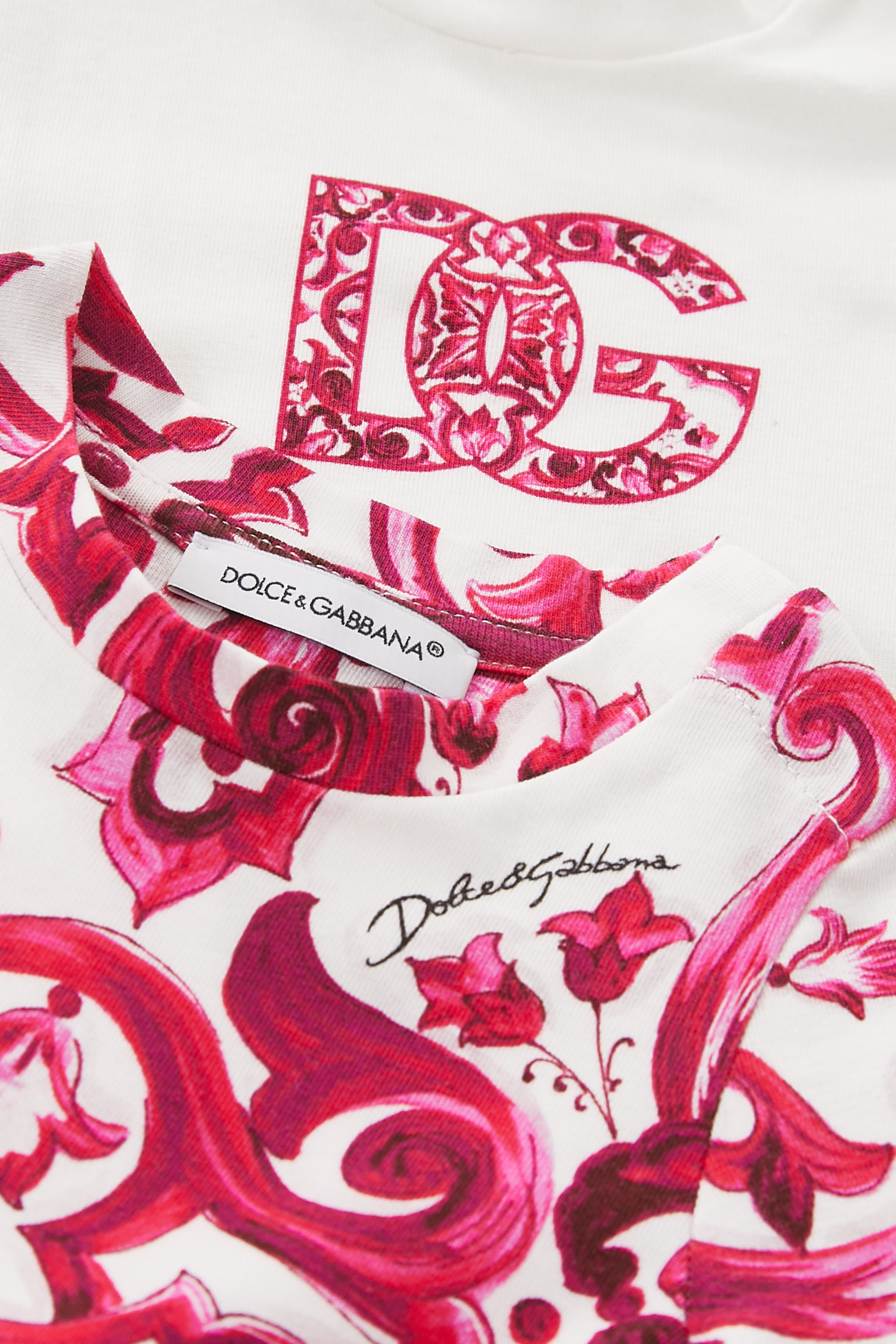 Kids Majolica Print Bodysuit, Set Of 2