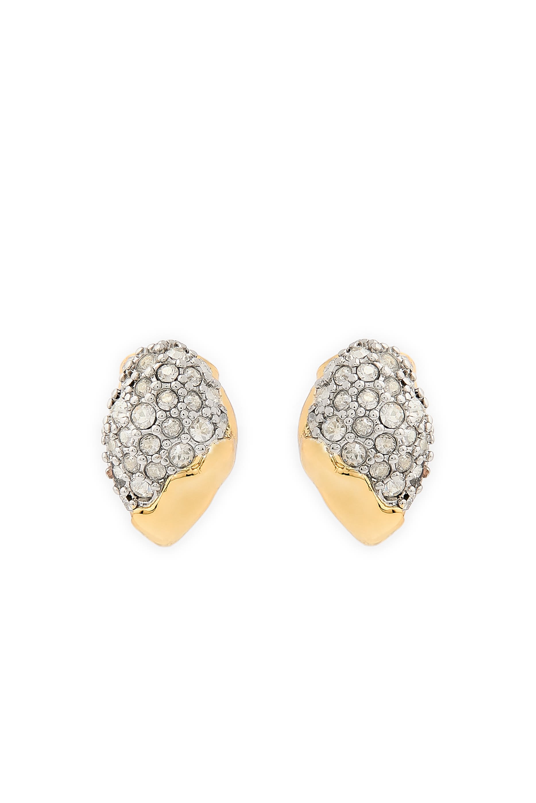 Solanales Crystal Tiny Pebble Stud Earrings