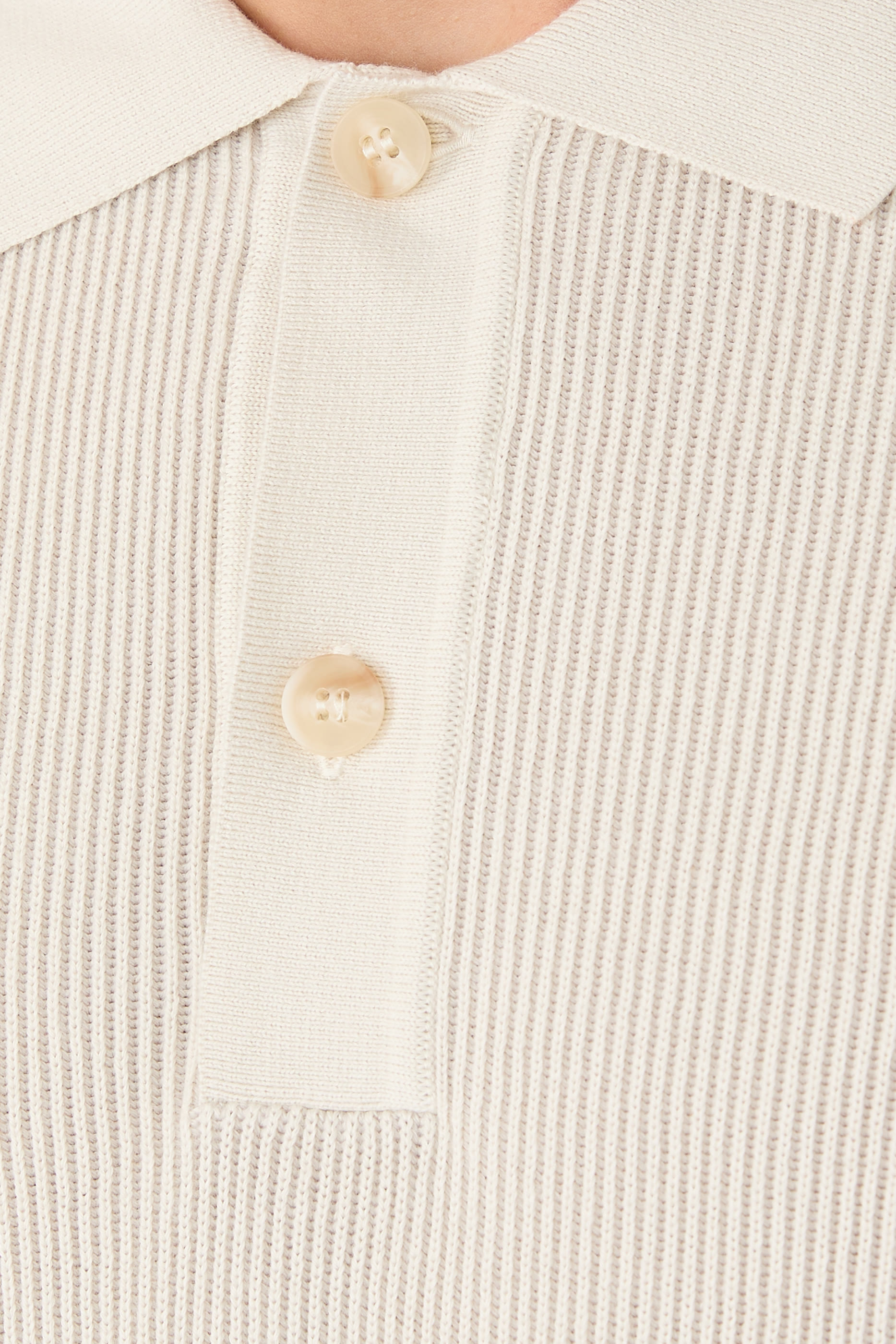 Contrast Rib Polo Shirt