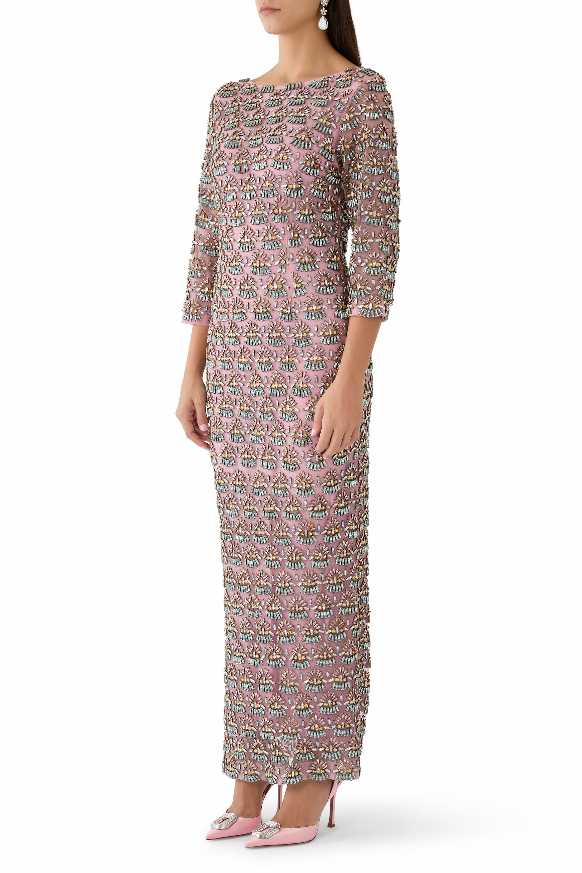 Crystal Prism Embroidered Gown