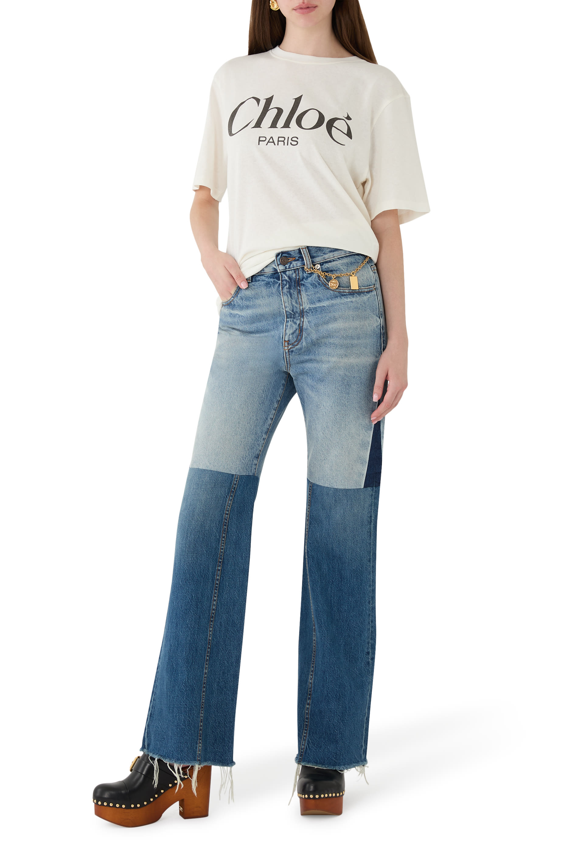 Oversized Logo T-Shirt in Cotton Jersey