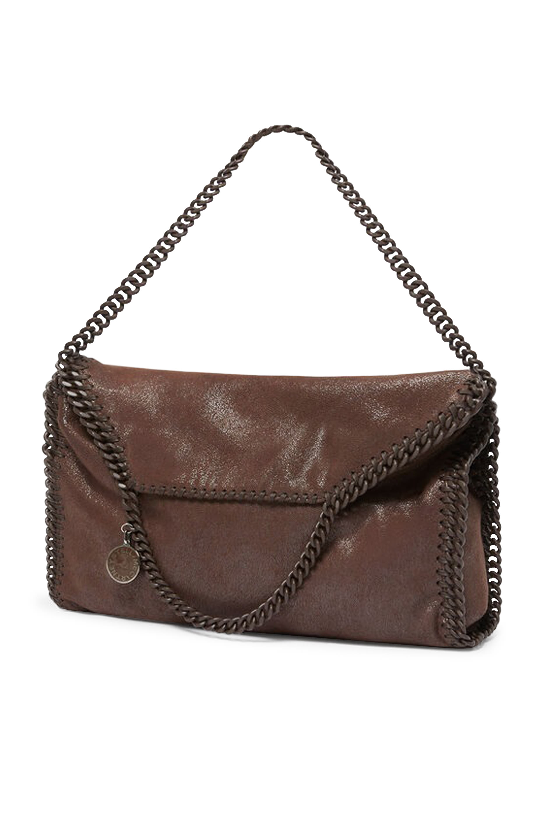 Falabella Fold-Over Enamel Tote Bag