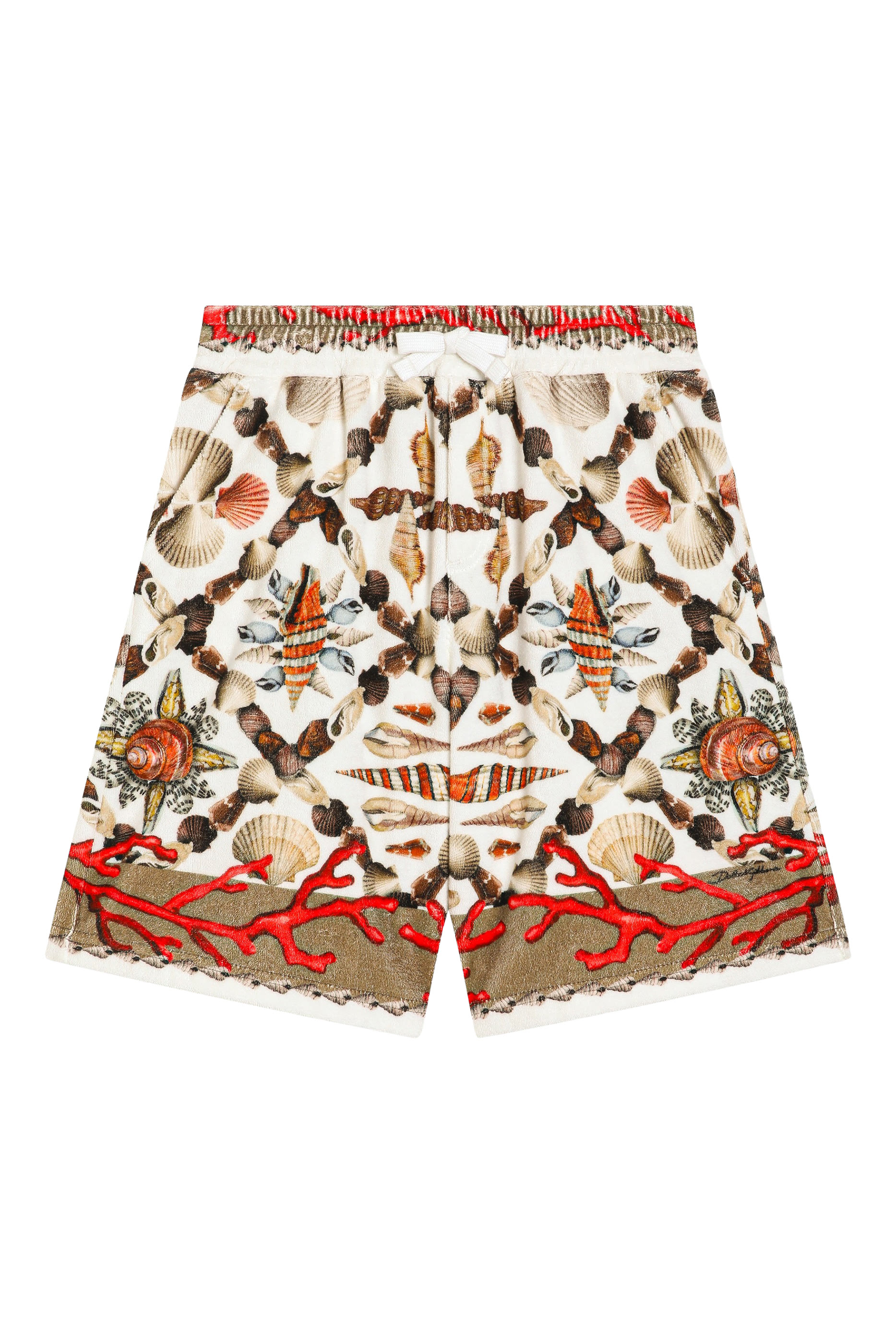Kids Shell Cotton Bermuda Shorts